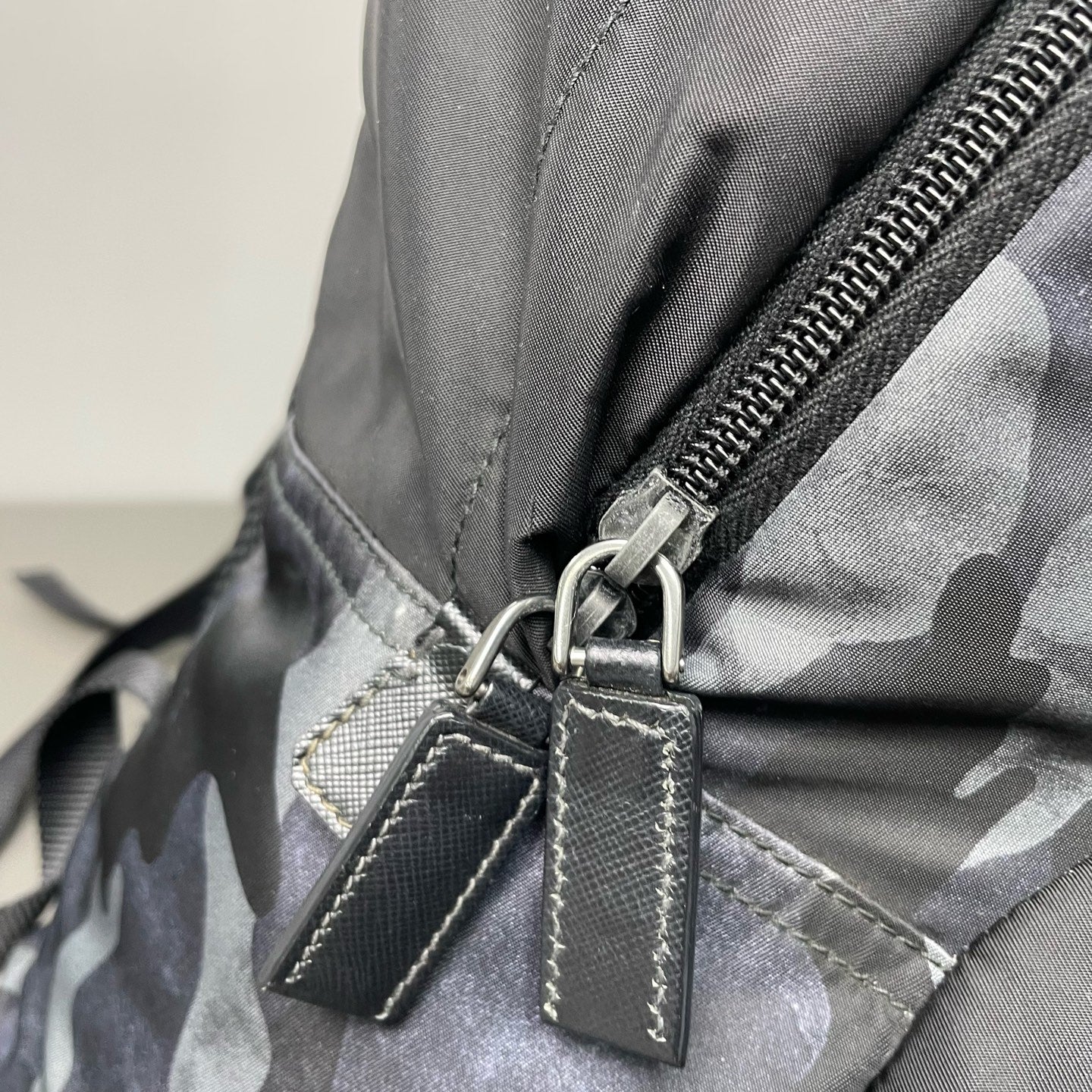 Prada - Camouflage Nylon Backpack - Nylon with Saffiano leather trim - Multicolour - (medium)