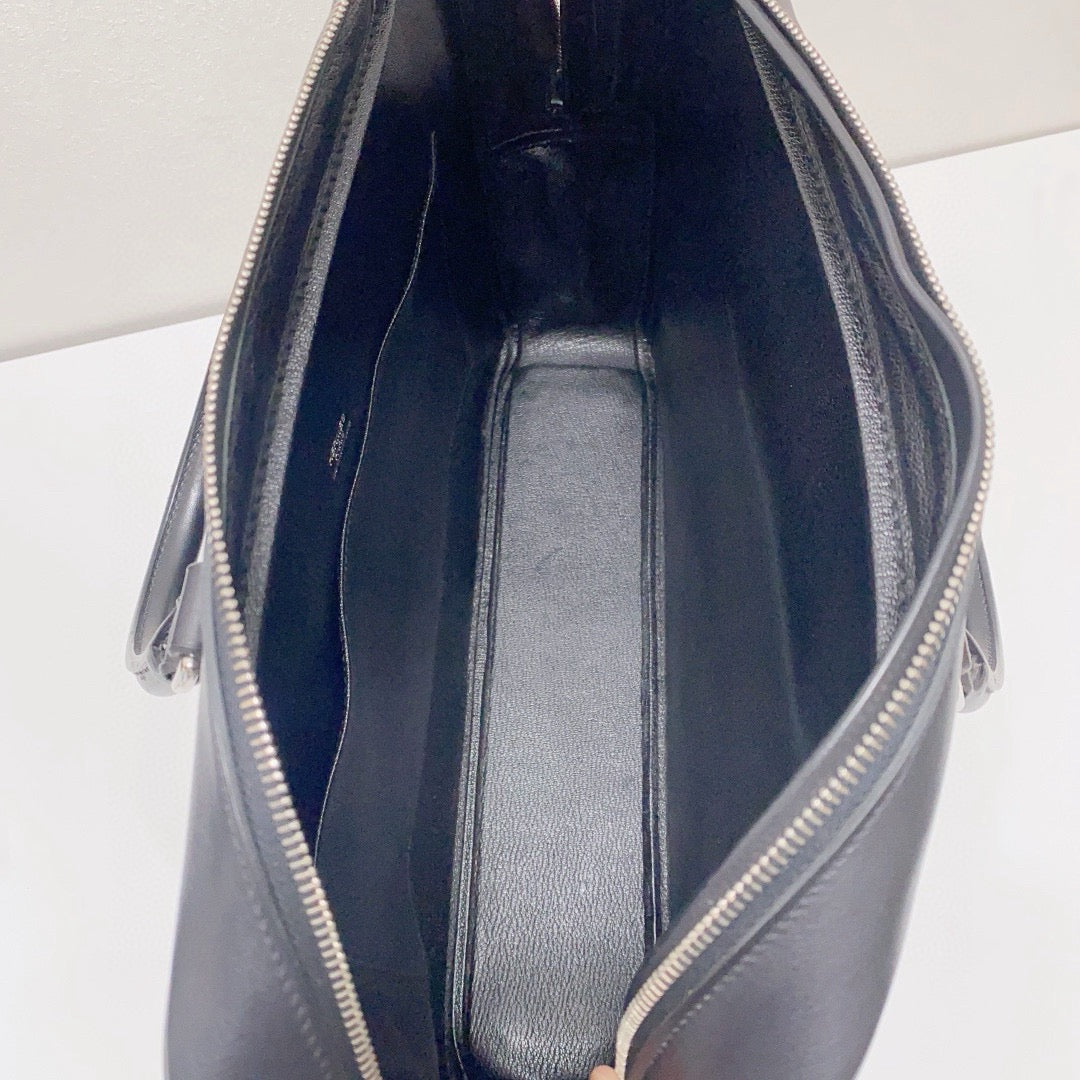 Hermès - Plume Document Bag - Calfskin leather - Black - (Large)