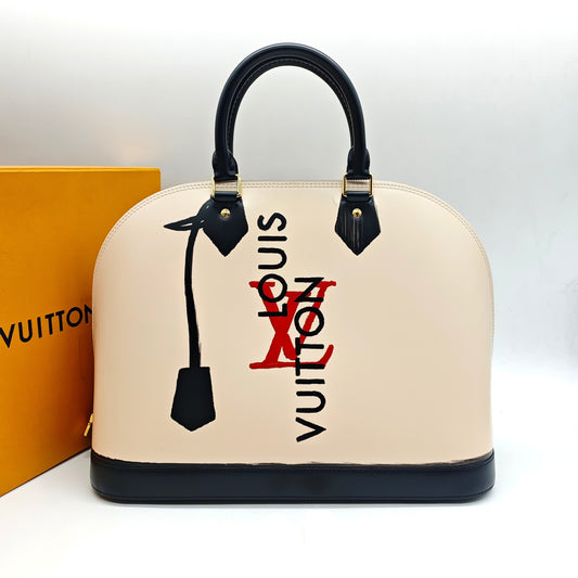 Louis Vuitton - Alma FW23 Runway Model - Smooth polished leather - Beige - (large)