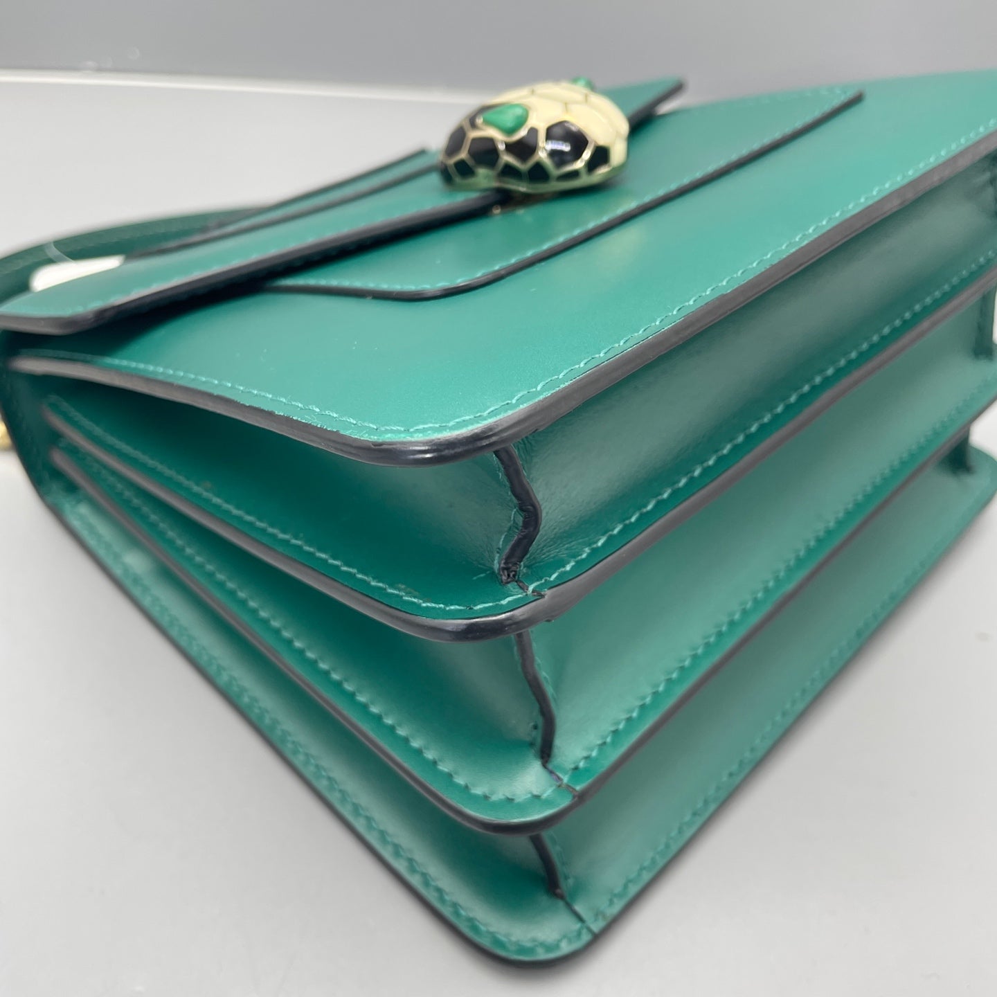 Bvlgari - Serpenti Forever Accordion Bag - Leather - Green - (small)
