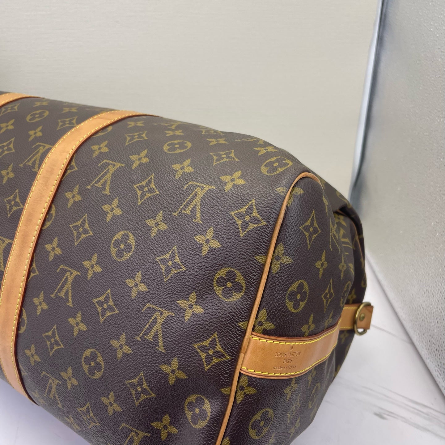 Louis Vuitton - Keepall 50 - Monogram coated canvas with Vachetta leather trim - Brown - (Large)