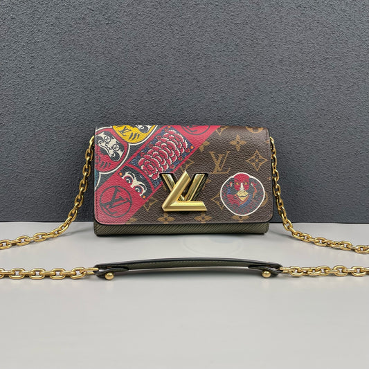 Louis Vuitton - Twist WOC (Wallet on Chain) - Epi leather and Monogram Canvas - Multicolour - (mini)