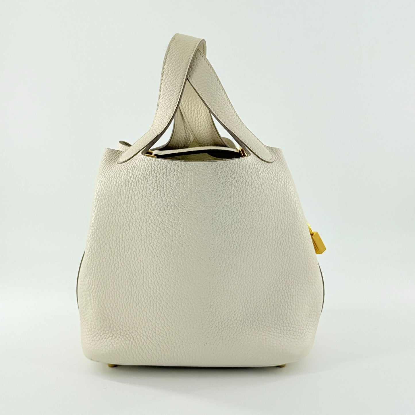 Hermès - Picotin Lock 18 - Leather - White - (mini)