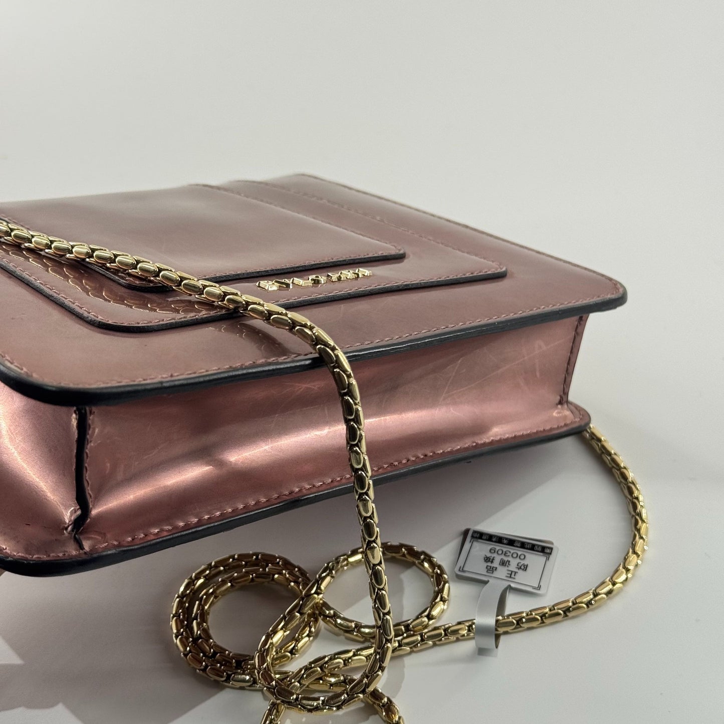 Bvlgari - Serpenti Forever Flap Bag - Patent leather - Pink - (mini)