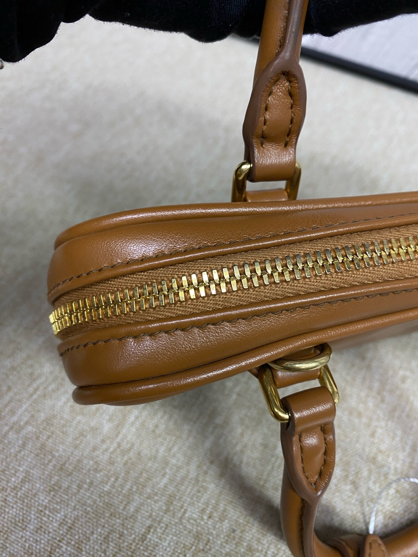 Miu Miu - Arcadie Bowling Bag - Leather - Brown - (mini)