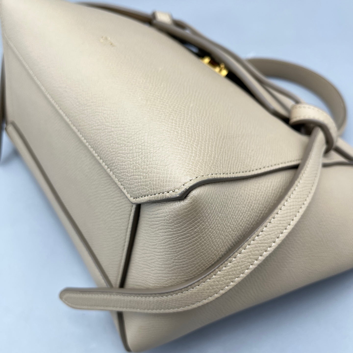 Celine - Belt Bag Small - Grained calfskin leather - Beige with Gold-Tone Hardware - (Small)