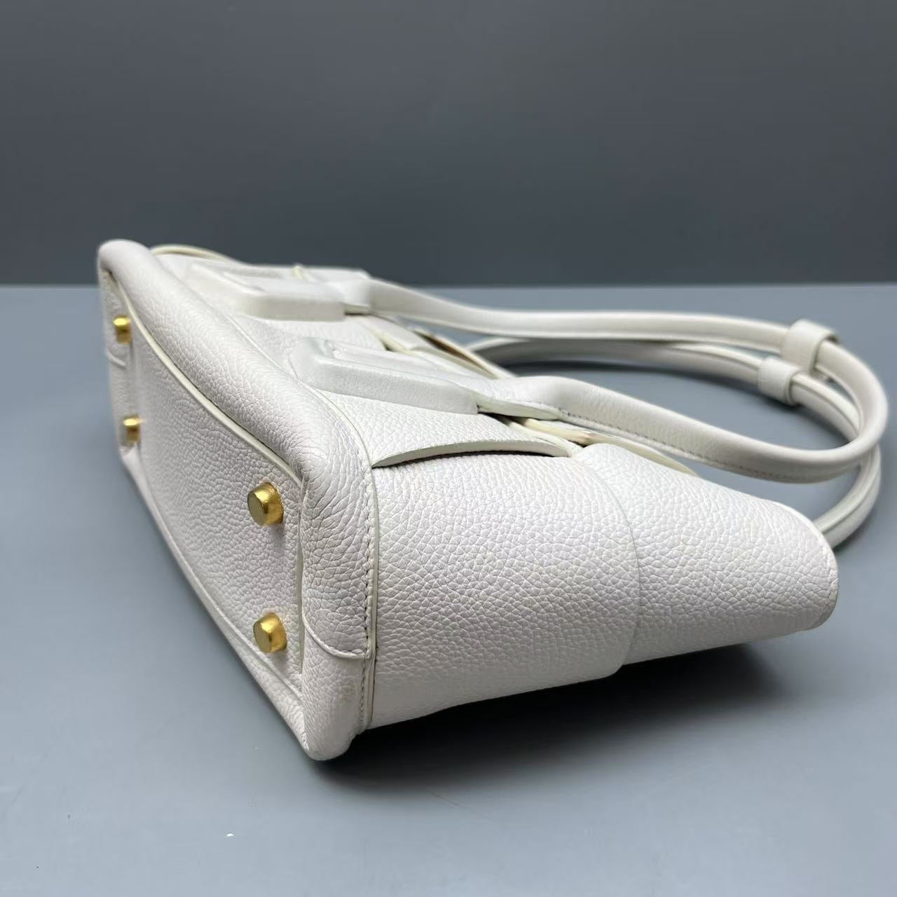 Bottega Veneta - Arco Shoulder Bag - Leather - White - (small)