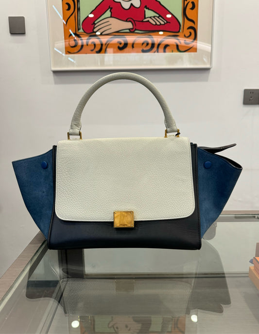 Celine - Trapeze Small - Leather and Suede - Multicolour - (small)