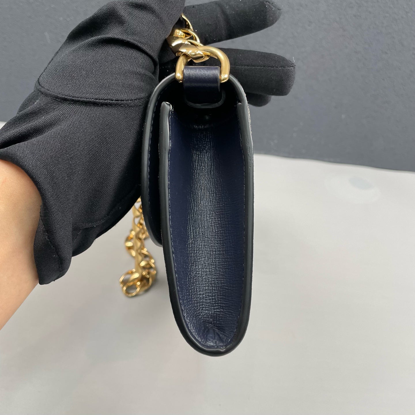 Gucci - Horsebit 1955 Mini Bag - GG Supreme canvas with leather trim - Blue - (mini)