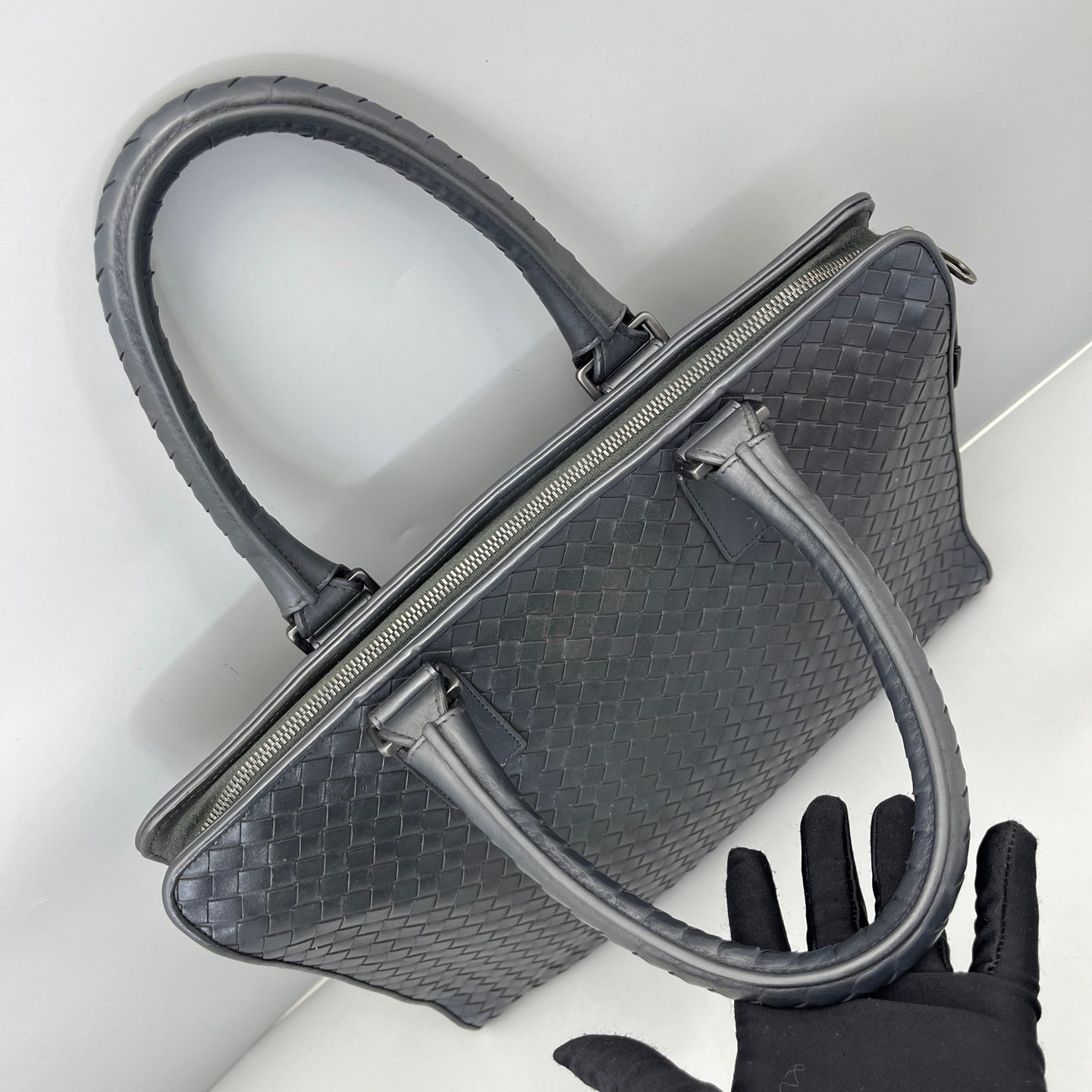 Bottega Veneta - Intrecciato Briefcase - Leather - Grey - (Large)