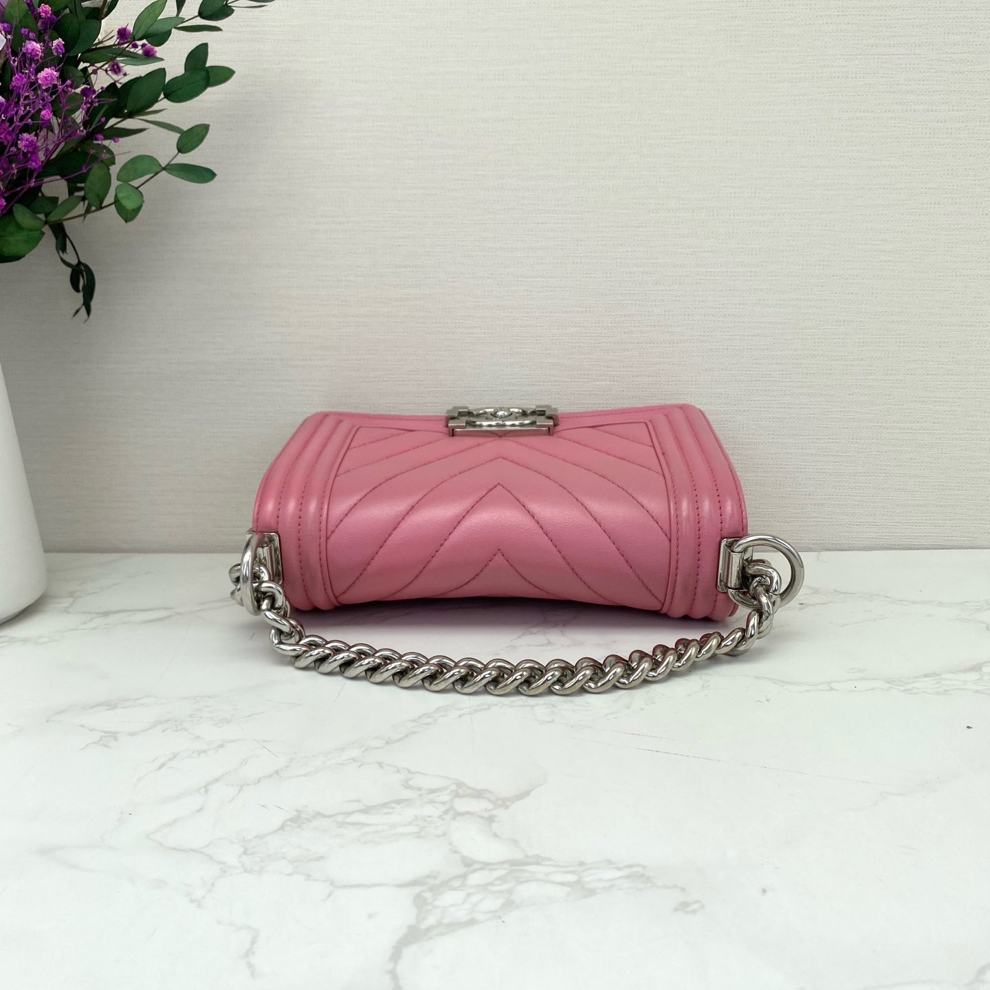 Chanel - Boy Bag Small - Calfskin leather - Pink - (Small)