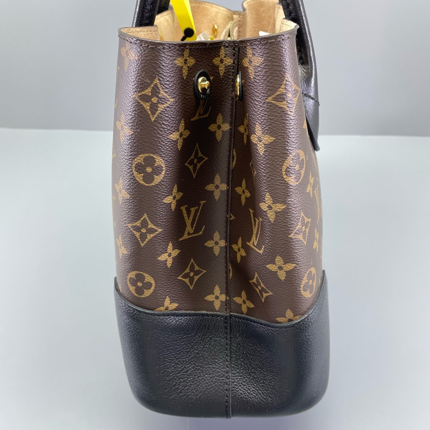 Louis Vuitton - Flandrin Tote - Monogram coated canvas with black grained leather trim - Monogram Brown with Black trim - (Medium)