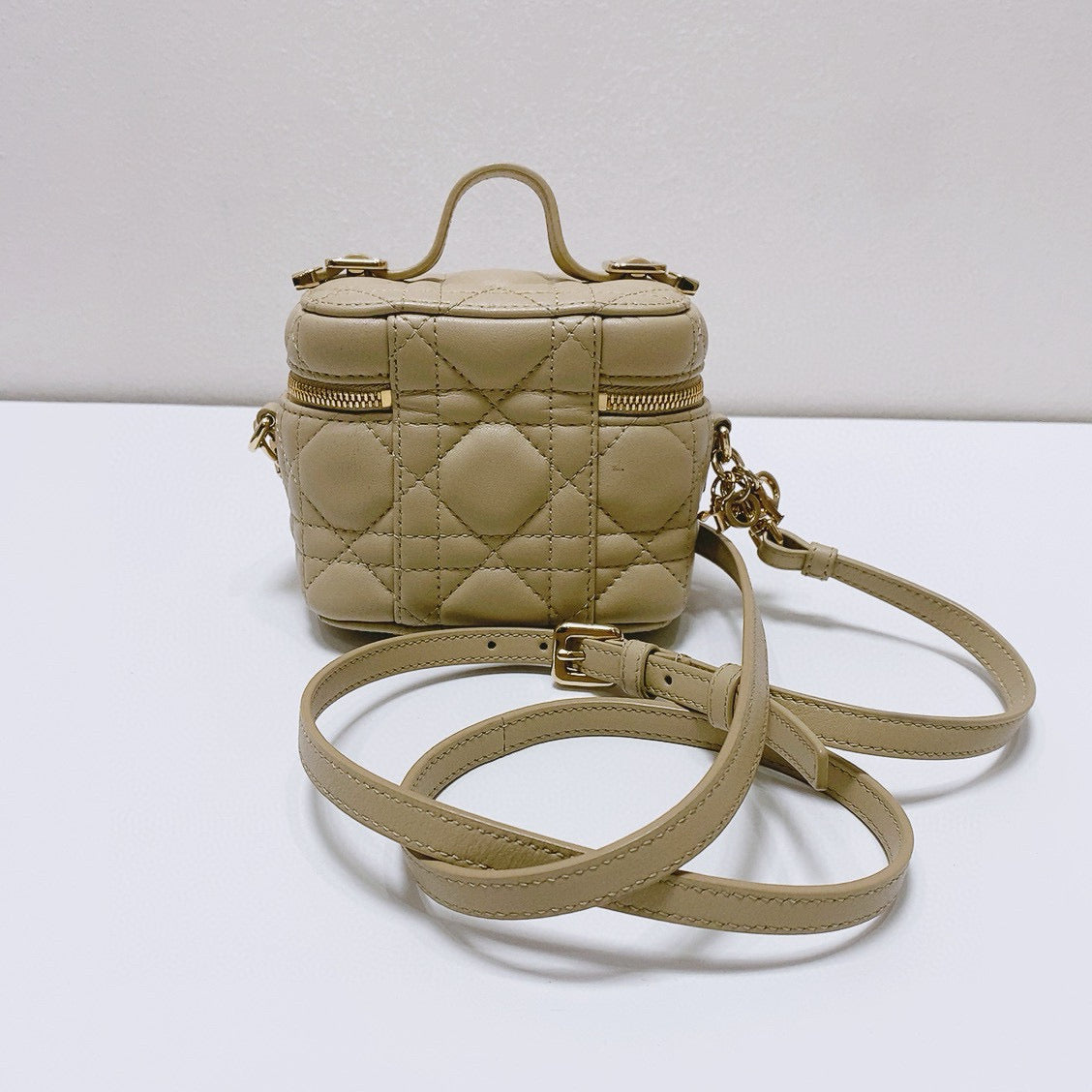 Dior - Mini Vanity Case - Lambskin leather - Beige - (mini)