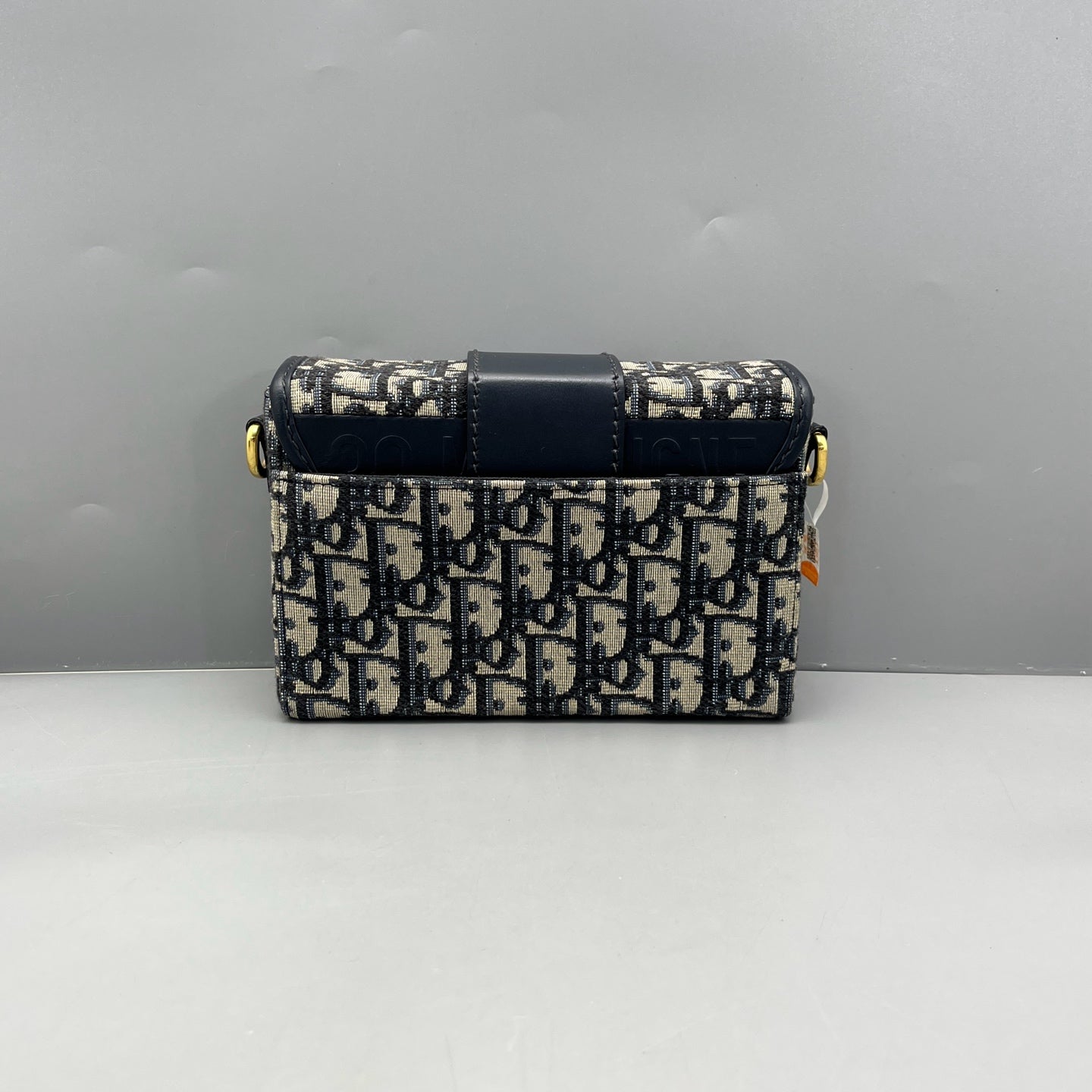 Dior - 30 Montaigne Mini - Dior Oblique canvas with leather trim - Blue - (mini)