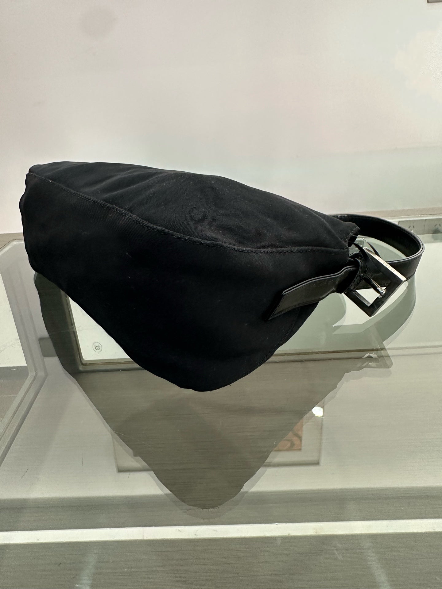 Fendi - Baguette - Cloth - Black - (Small)