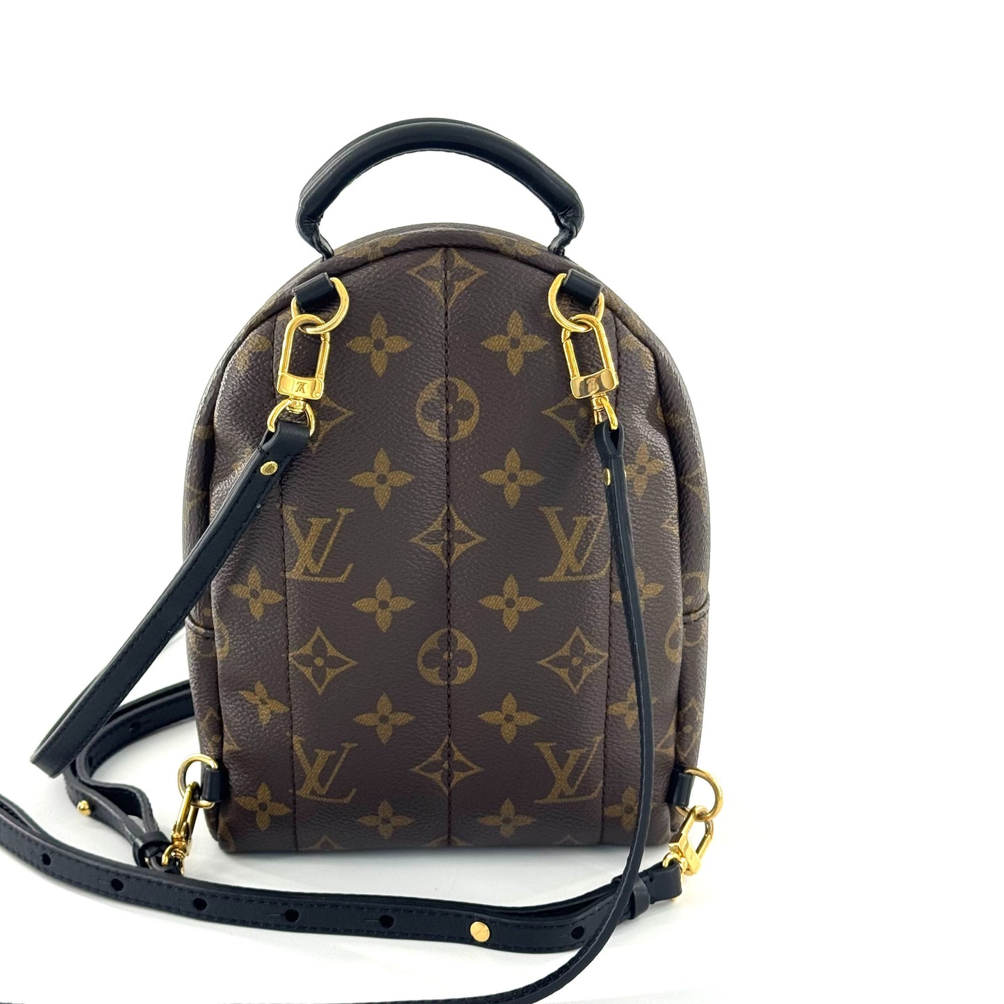 Louis Vuitton - Palm Springs Mini Backpack - Monogram coated canvas with leather trim - Brown - (Mini)