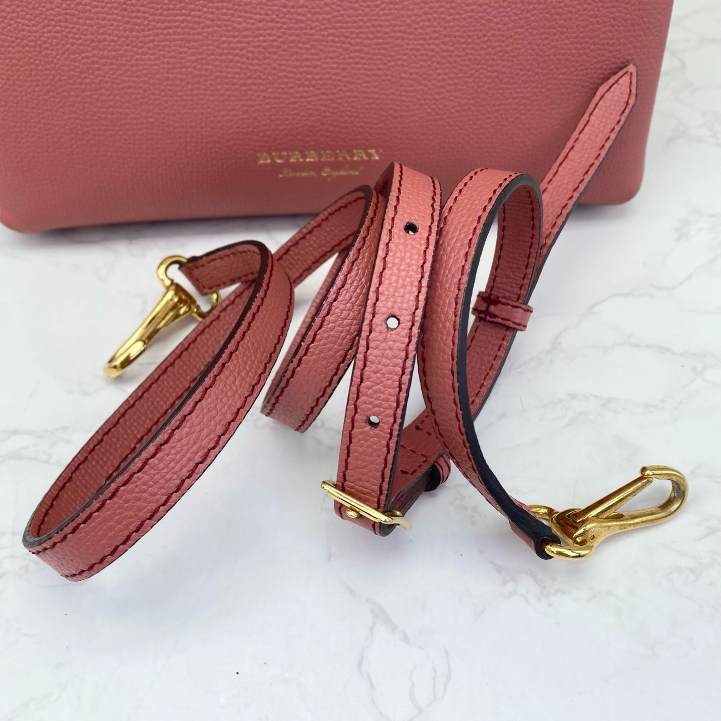 Burberry - Banner - Leather - Pink - (small)
