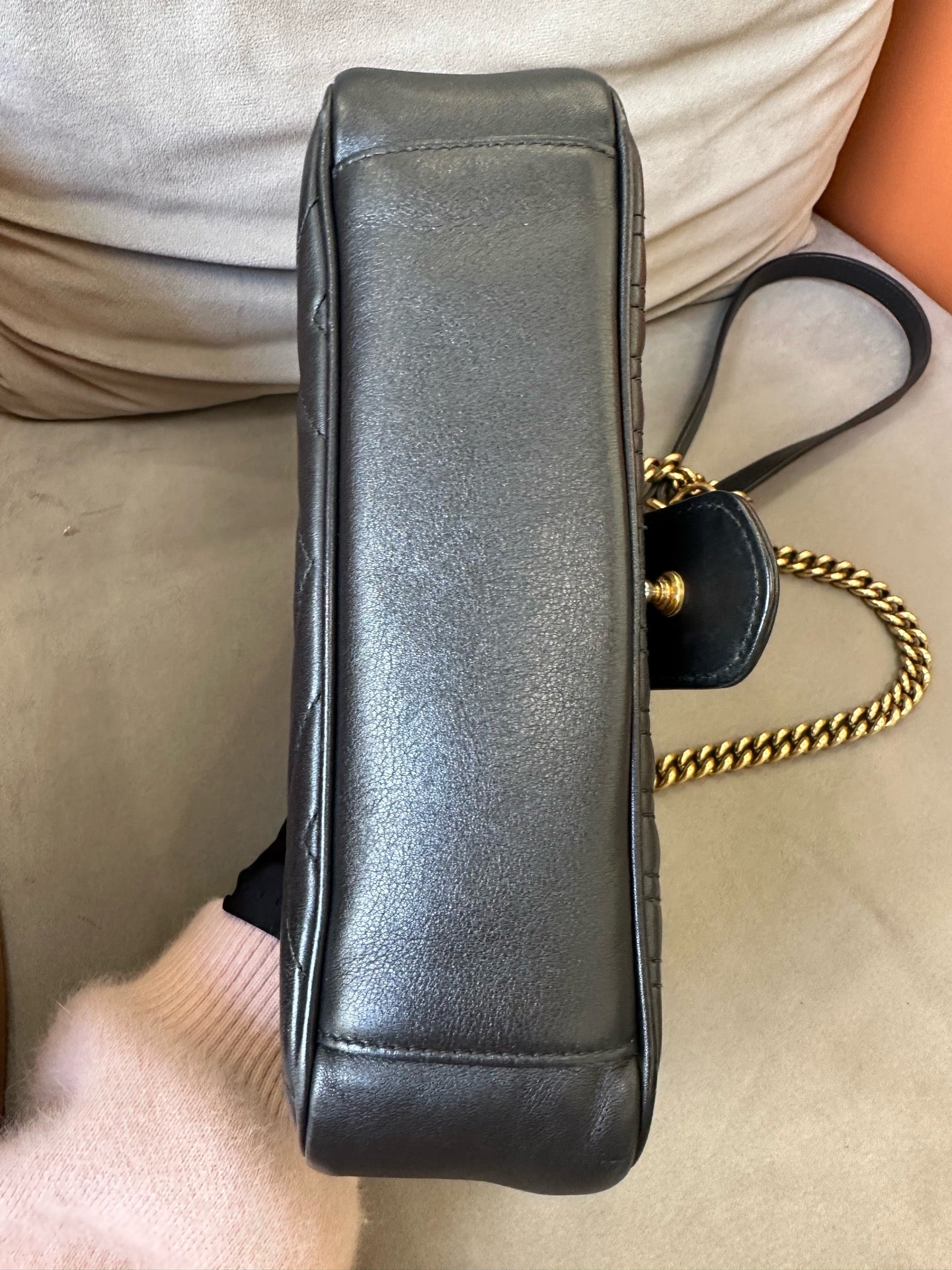 Gucci - GG Marmont Matelassé Shoulder Bag 26 - Leather - Black - (Medium)
