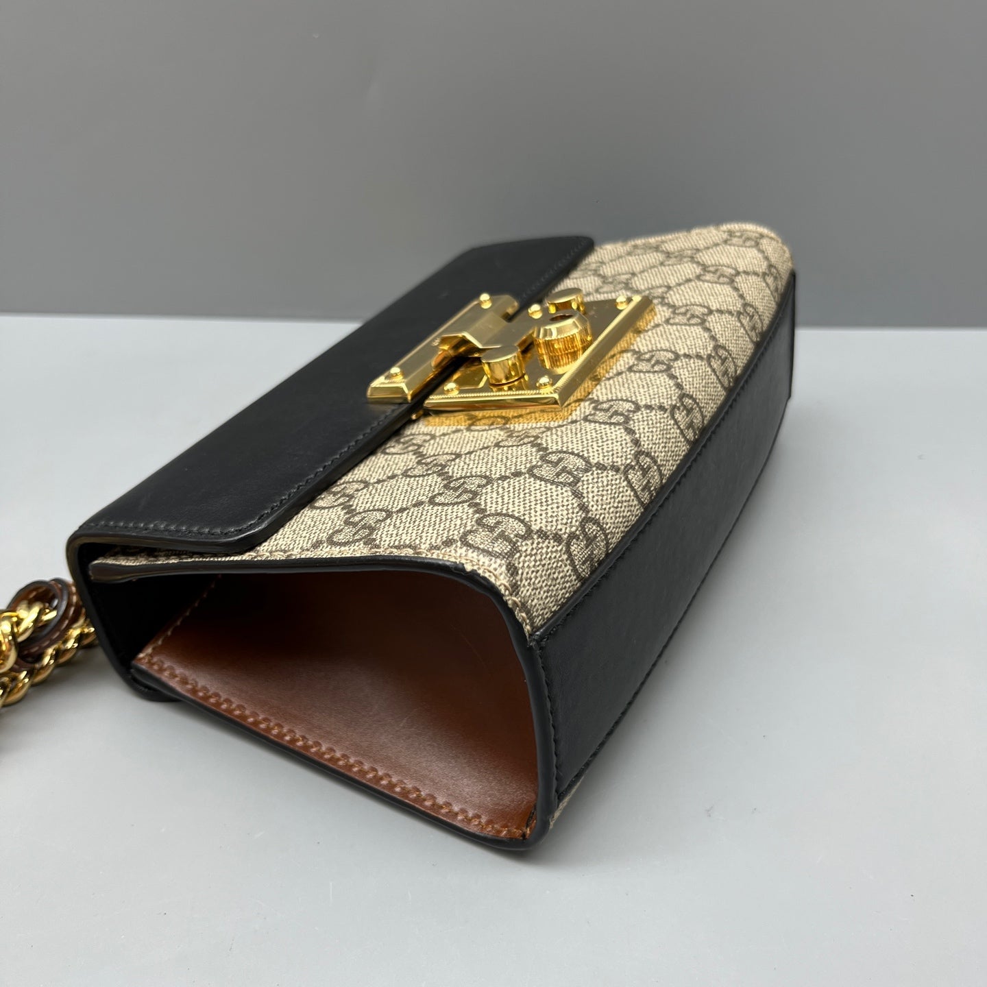 Gucci - Padlock Chain Bag - GG Supreme canvas with leather trim - Multicolour - (mini)