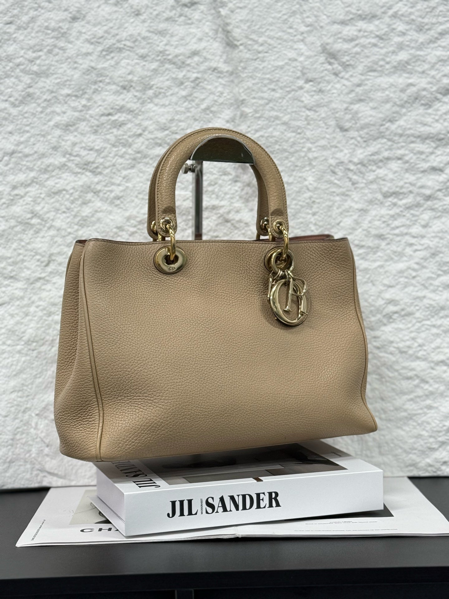 Dior - VIP Tote - Grained leather - Beige - (Medium)