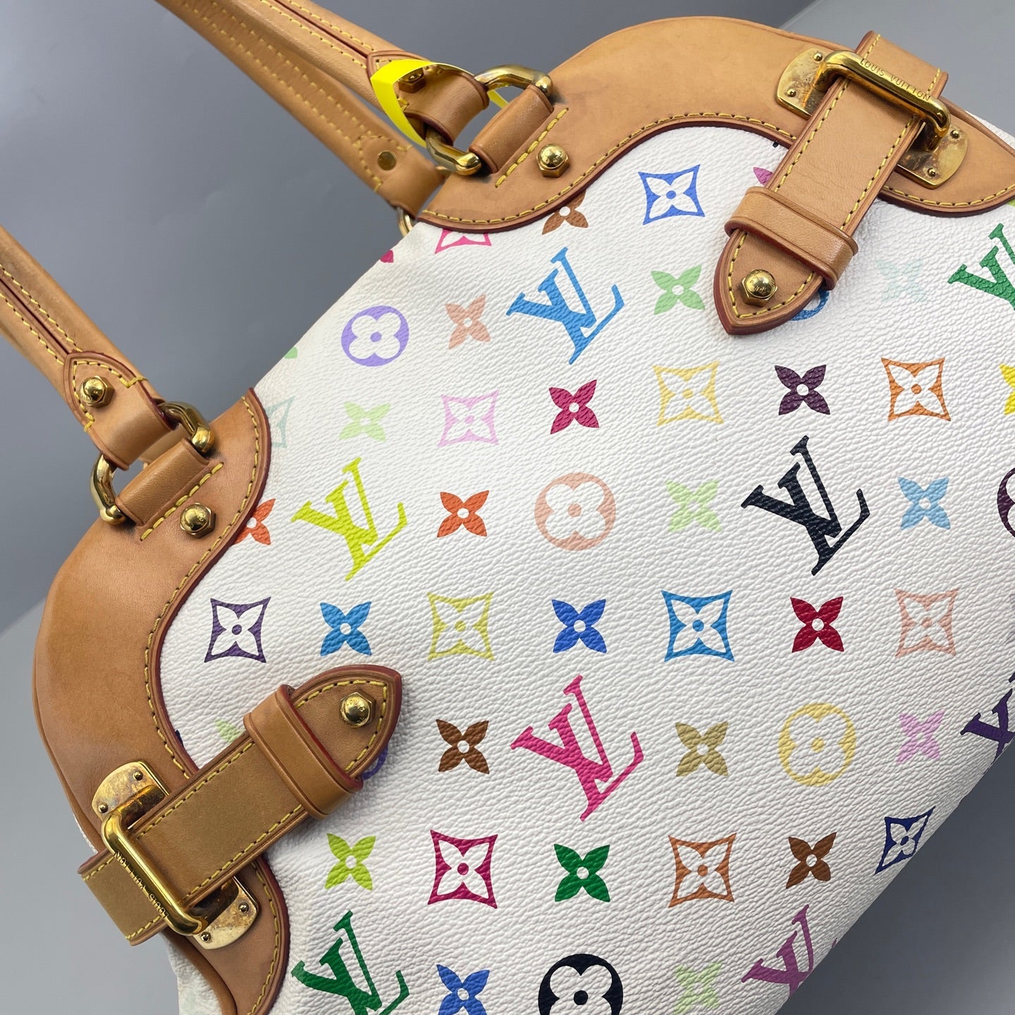 Louis Vuitton - Monogram Multicolore Tote Bag - Coated canvas, Vachetta leather - White, Multicolour - (Medium)