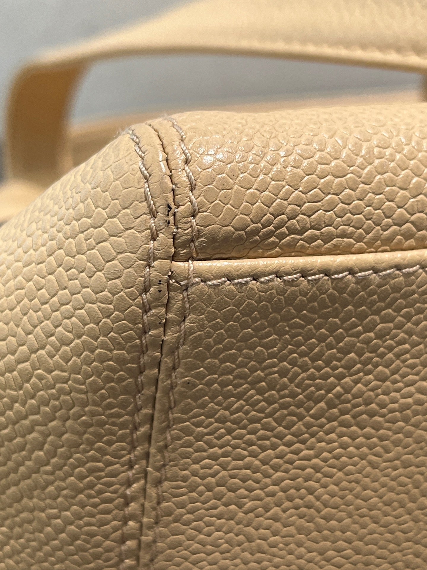 Chanel - Vintage Caviar Skin Tote - Caviar leather - Beige - (medium)