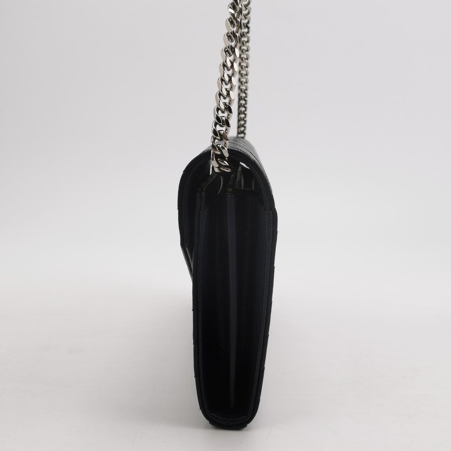 Saint Laurent - Envelope Chain Wallet - Caviar leather - Black - (small)
