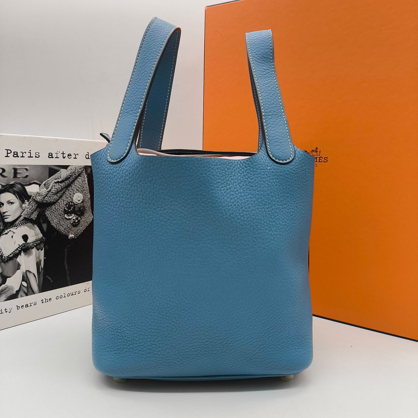 Hermès - Picotin Lock 18 - Togo leather - Blue - (Small)