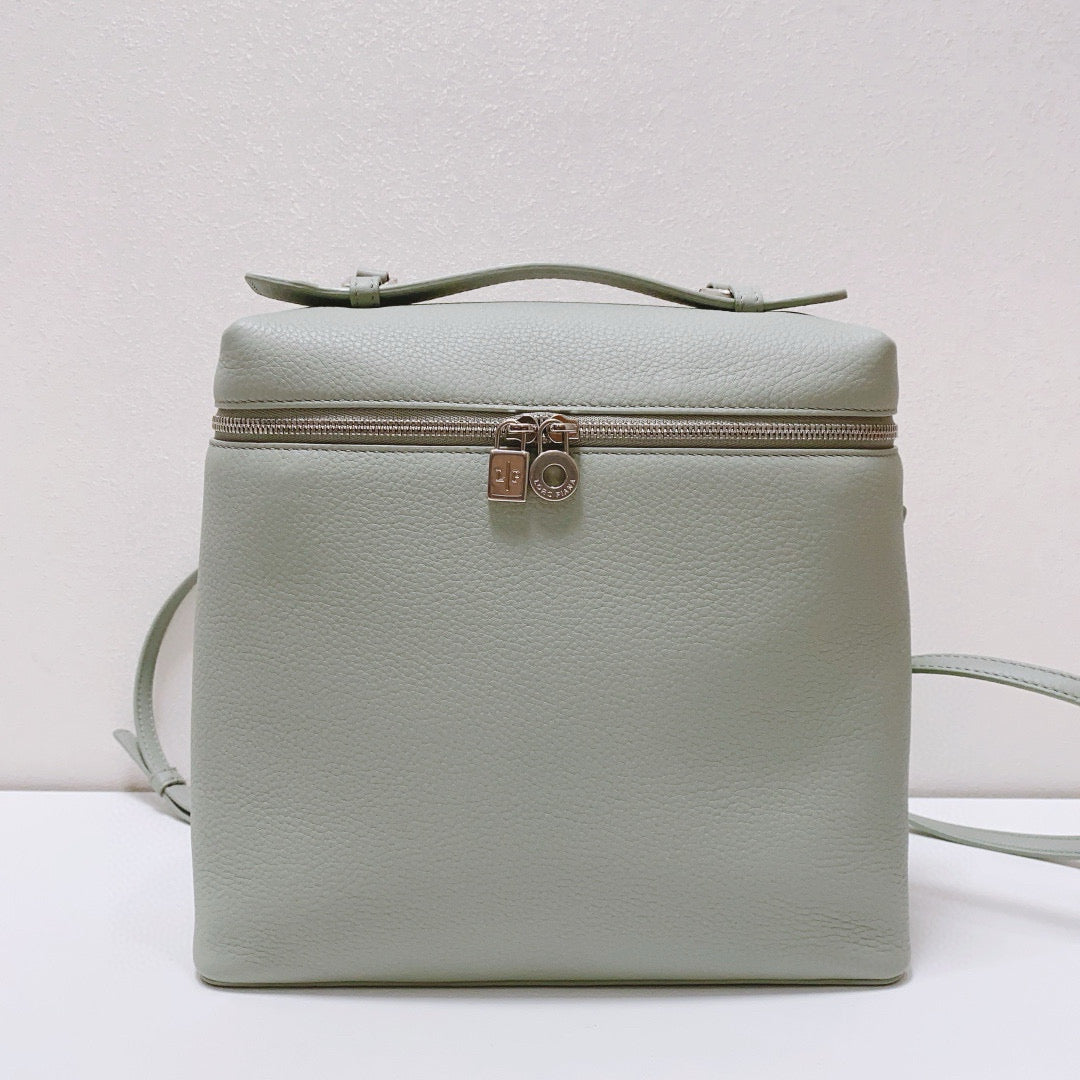 Loro Piana - Extra Pocket Backpack L23.5 - Calfskin leather - Eucalyptus - (mini)