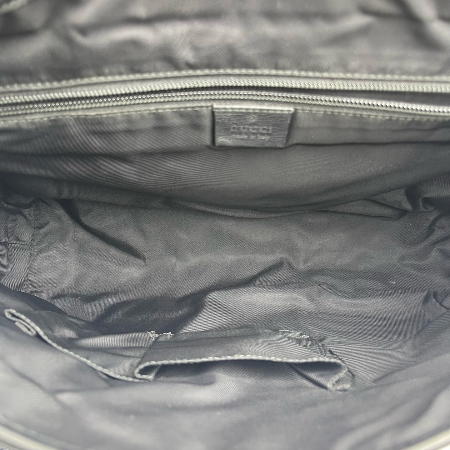 Gucci - Guccissima Briefcase / Messenger Bag - Leather - Black - (medium)