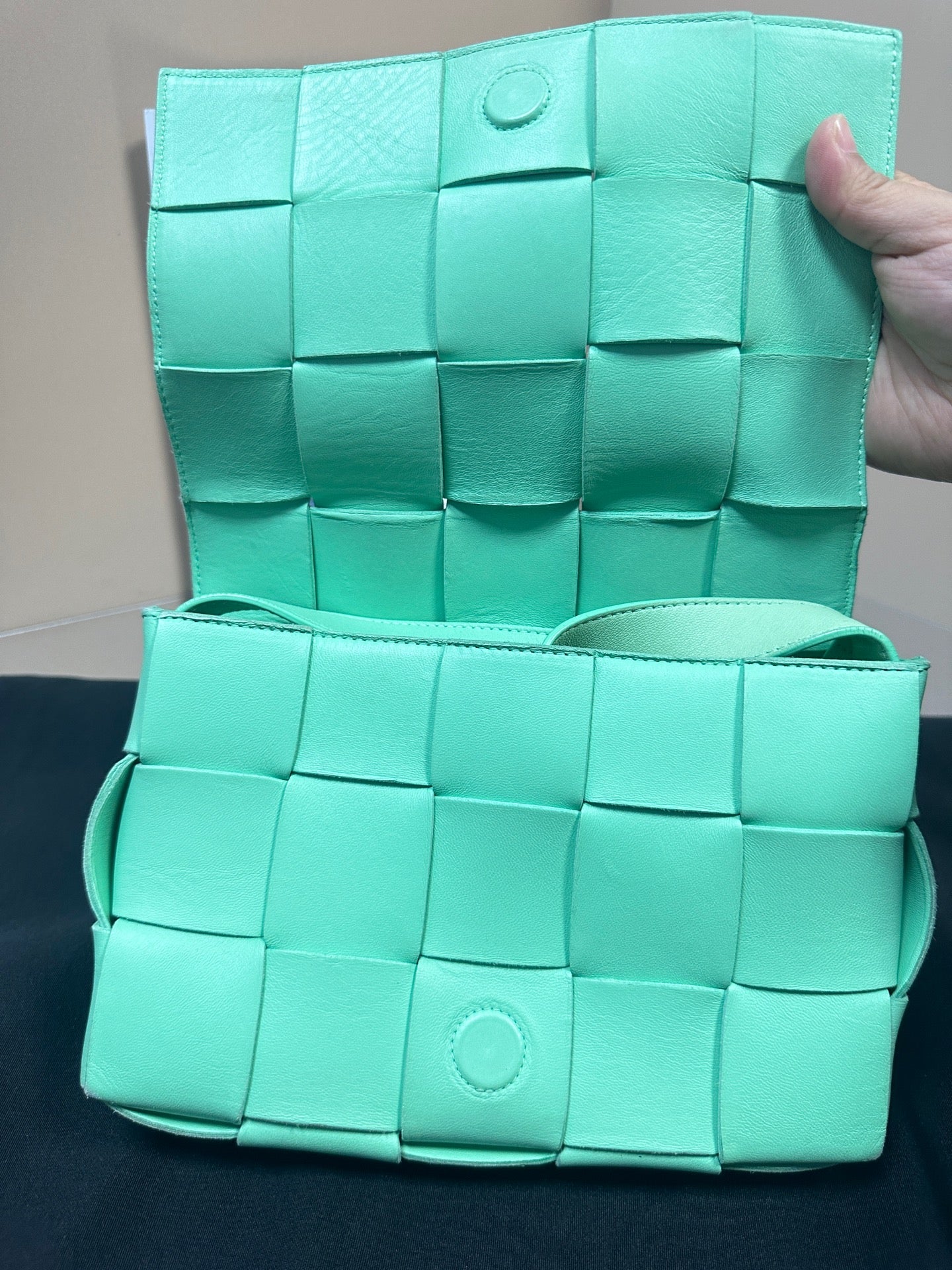 Bottega Veneta - Padded Cassette - Lambskin leather - Green - (small)
