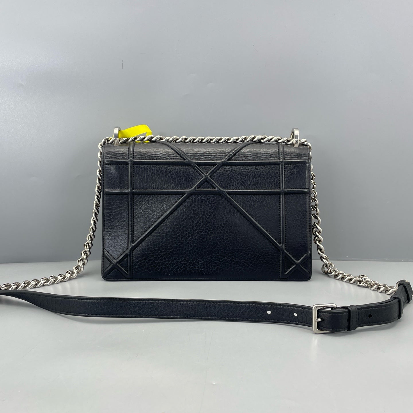 Dior - Diorama Shield Bag - Grained calfskin leather - Black - (medium)