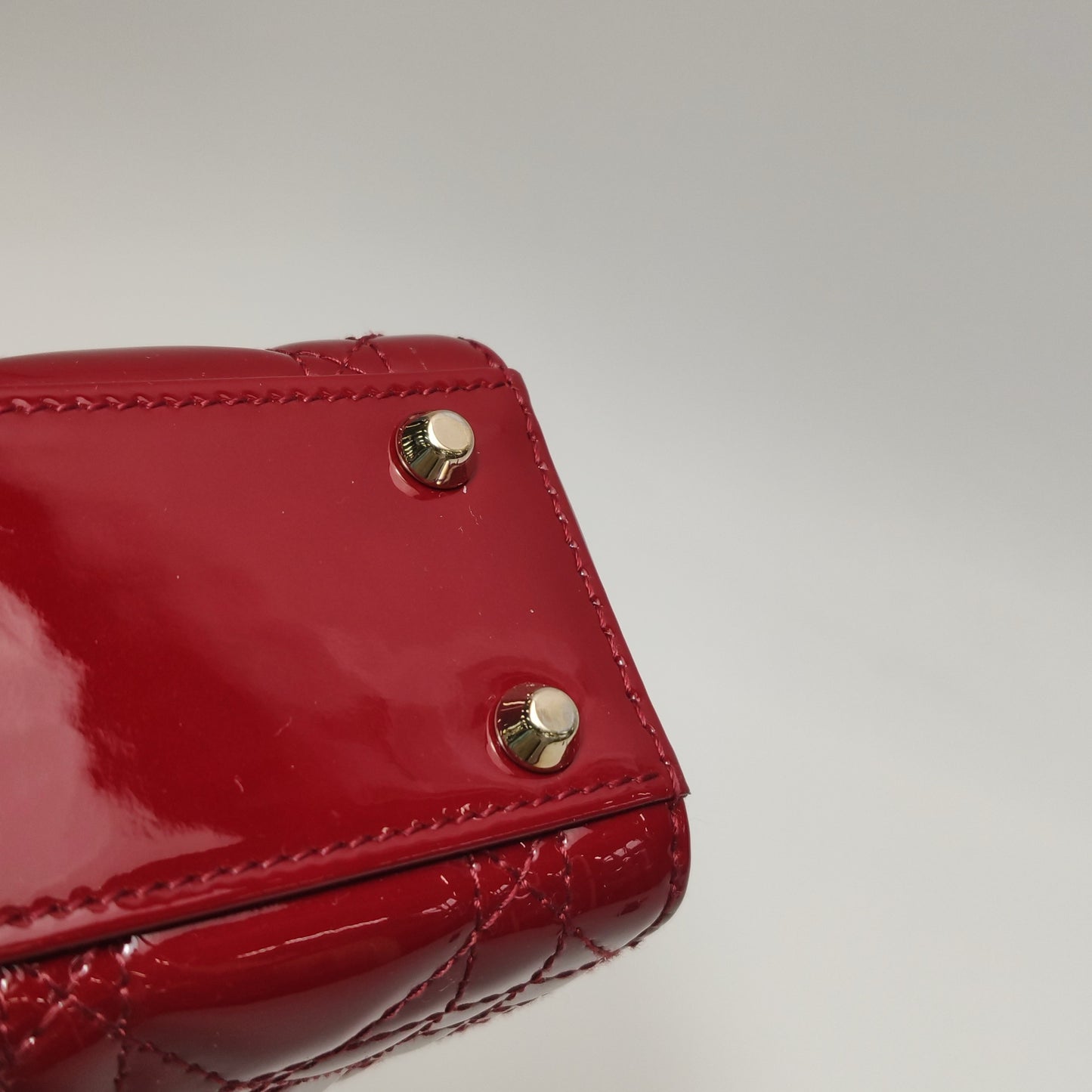 Dior - Lady Dior Micro - Patent leather - Red - (mini)