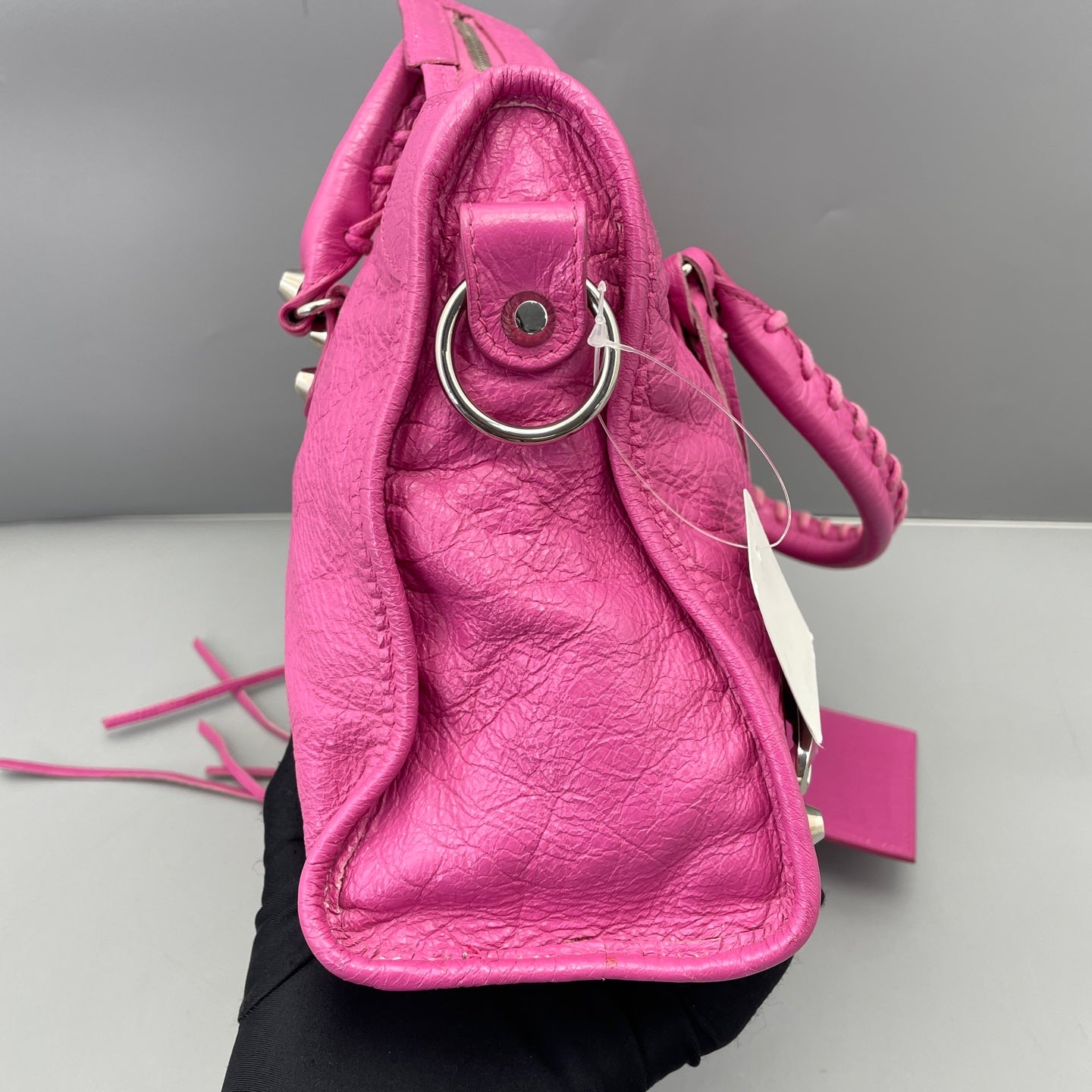 Balenciaga - City Bag - Distressed lambskin leather - Pink - (small)