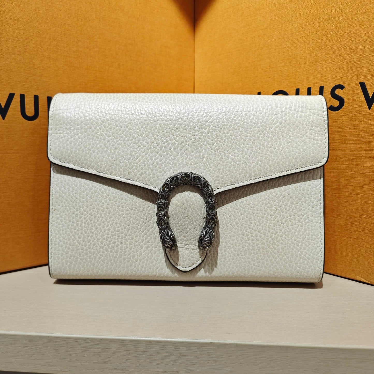 Gucci - Dionysus Wallet on Chain (WOC) - Grained leather - Off-white - (mini)