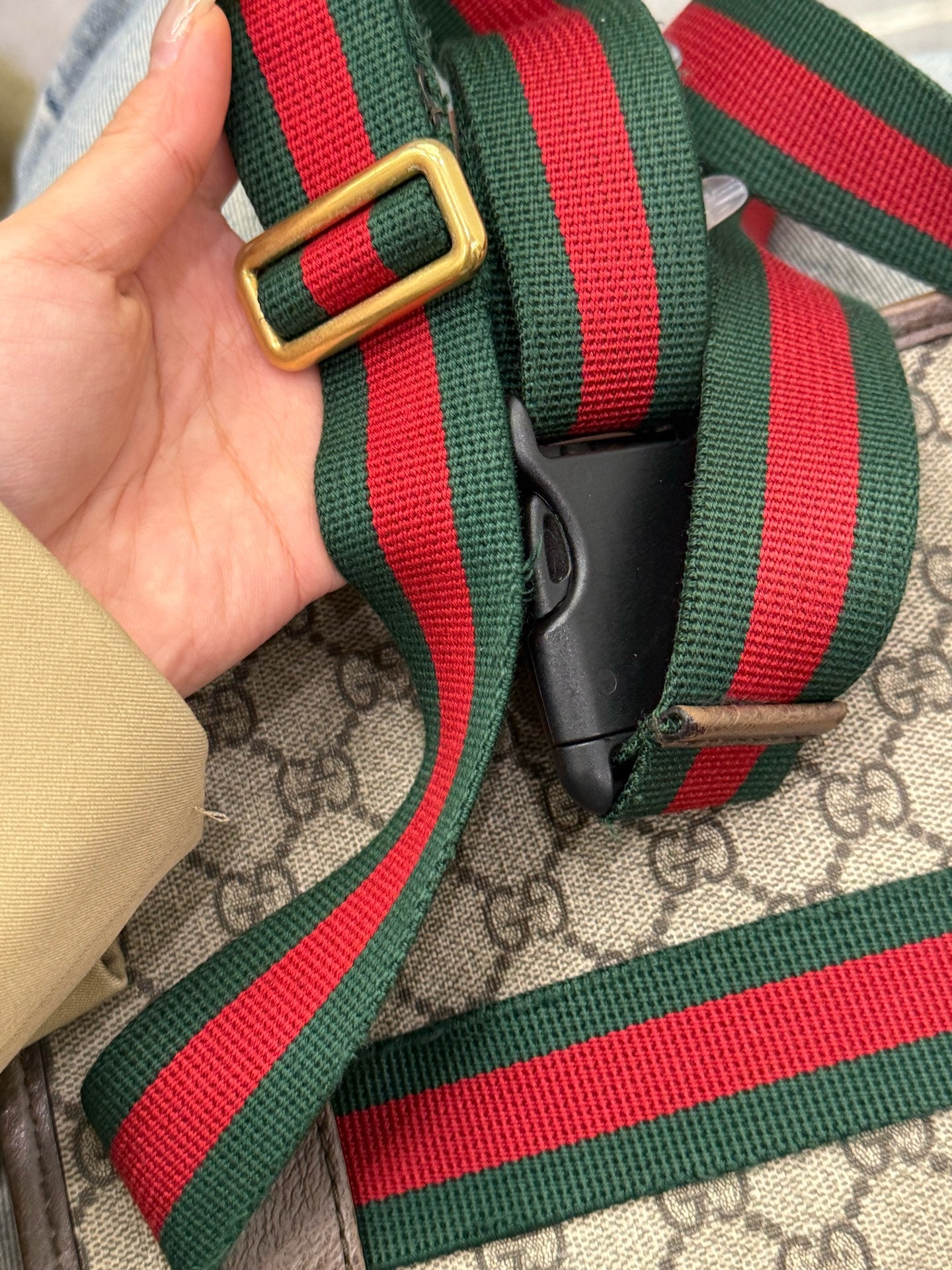 Gucci - GG Supreme Neo Vintage Tiger Head Belt Bag - GG Supreme canvas with leather trim - Beige - (small)