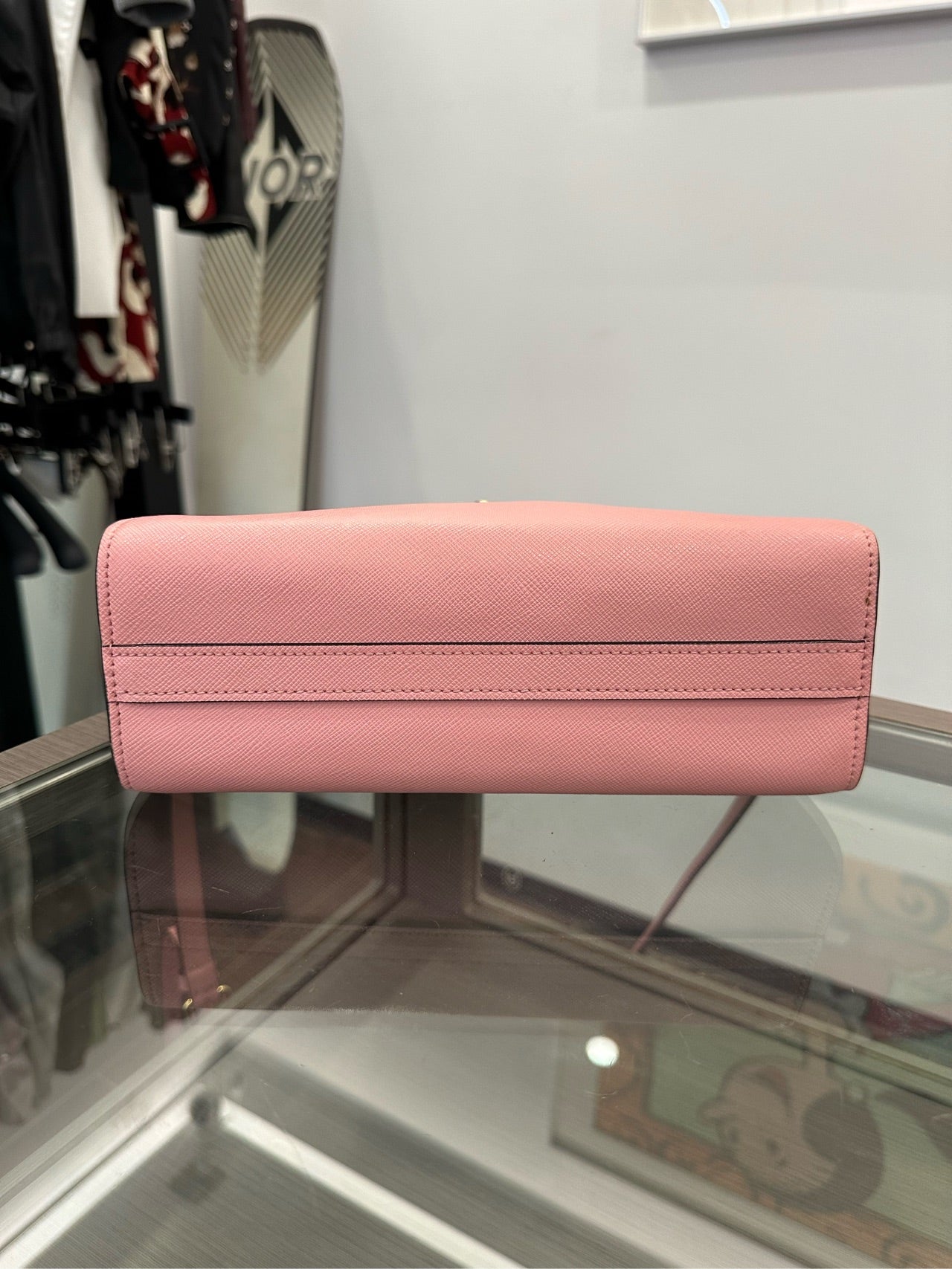 Prada - Saffiano Leather Camera Bag - Saffiano leather - Pink - (Small)