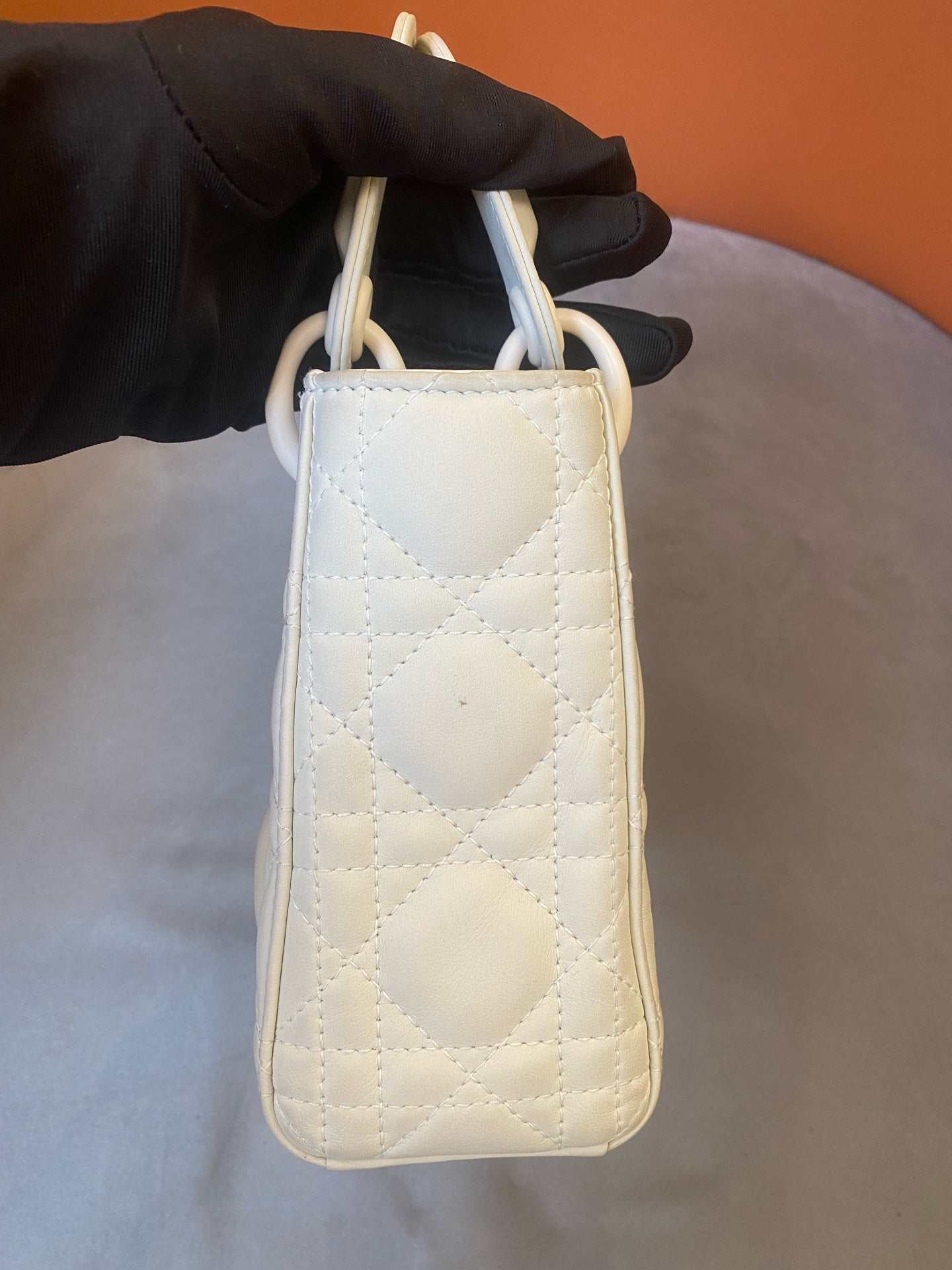 Dior - Lady Dior My ABCDior Bag - Leather - White - (mini)