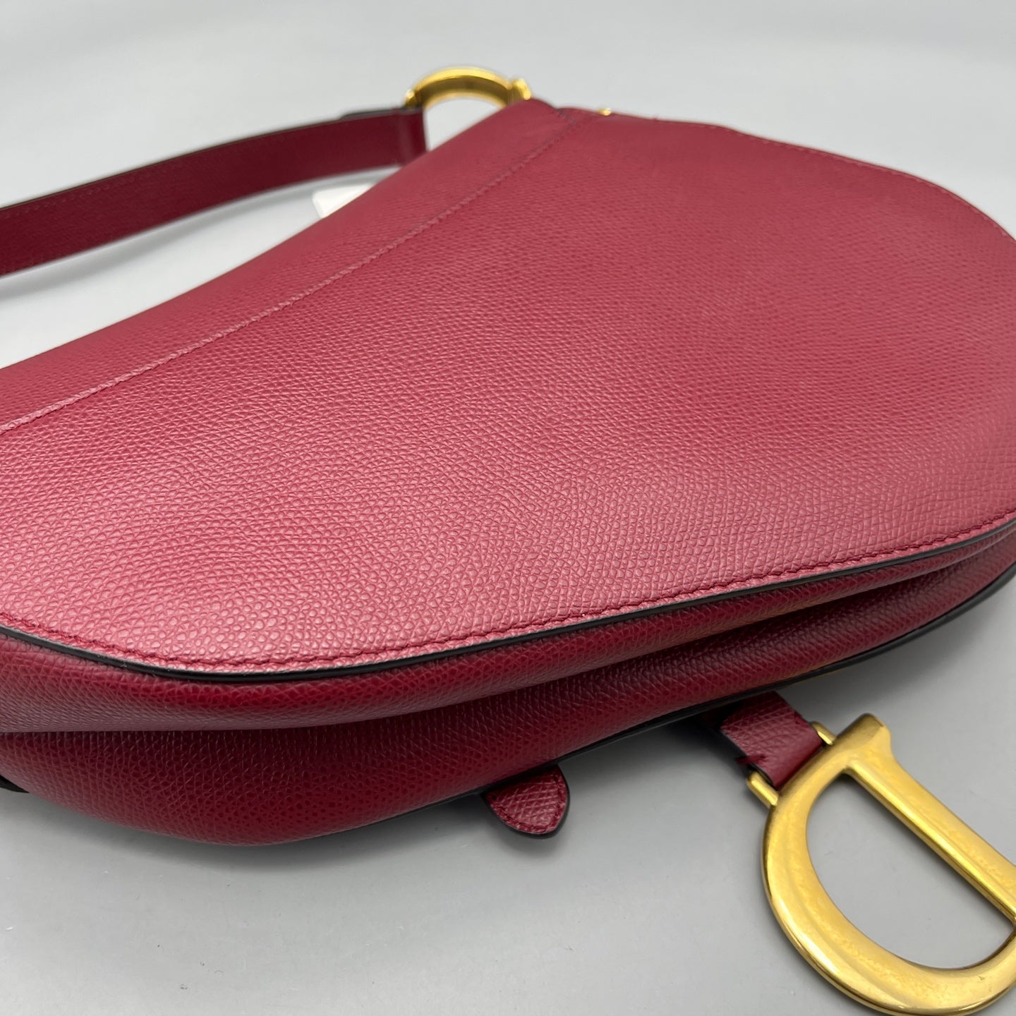 Dior - Saddle Bag - Leather - Burgundy - (medium)