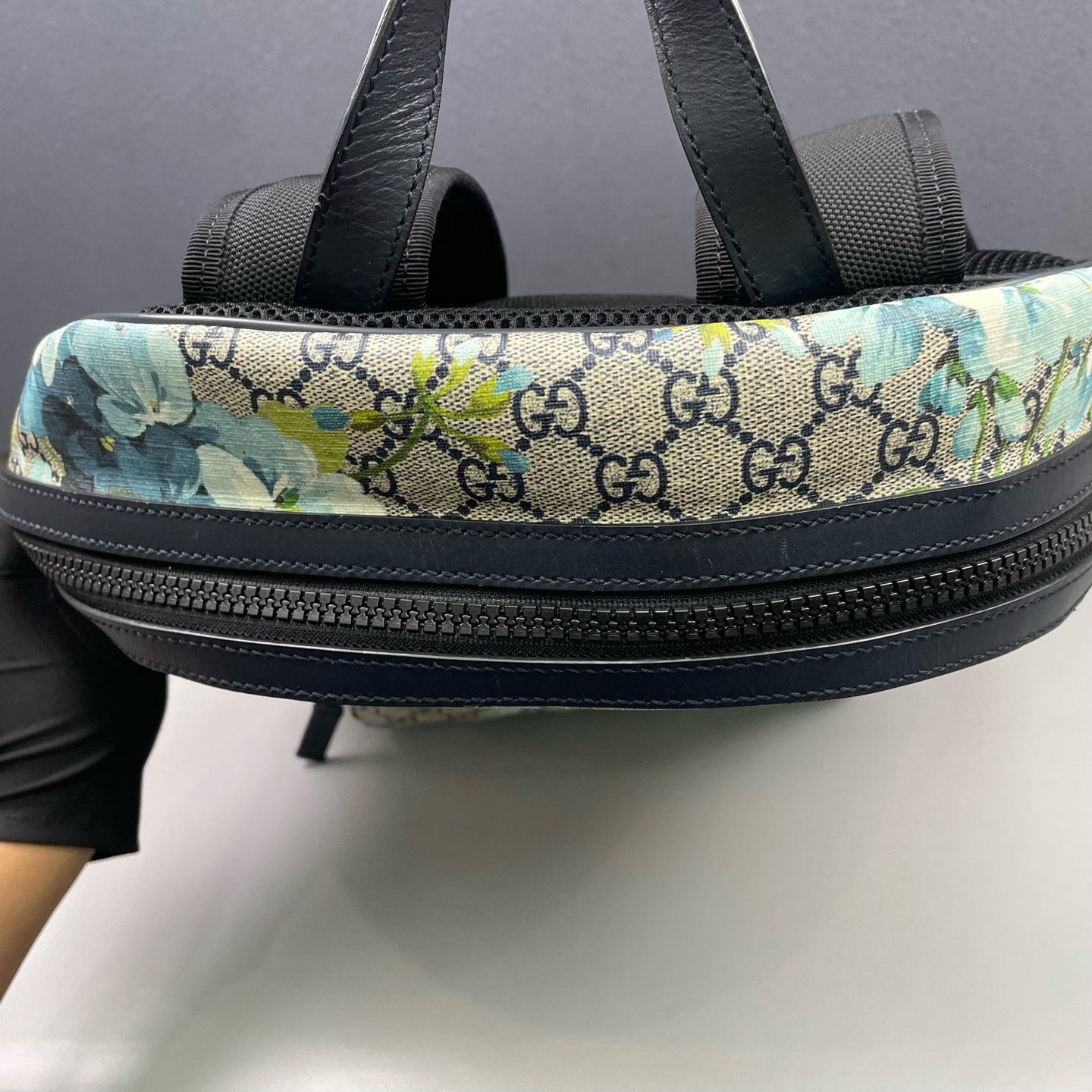 Gucci - Geranium Floral GG Supreme Backpack - GG Supreme canvas with leather trim - Multicolour - (Medium)