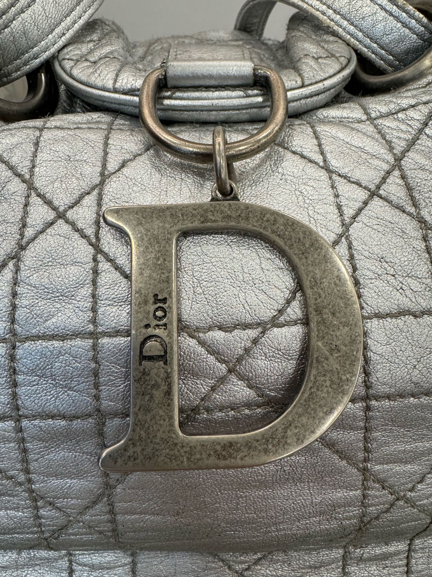 Dior - Gaucho - Leather - Silver - (Medium)