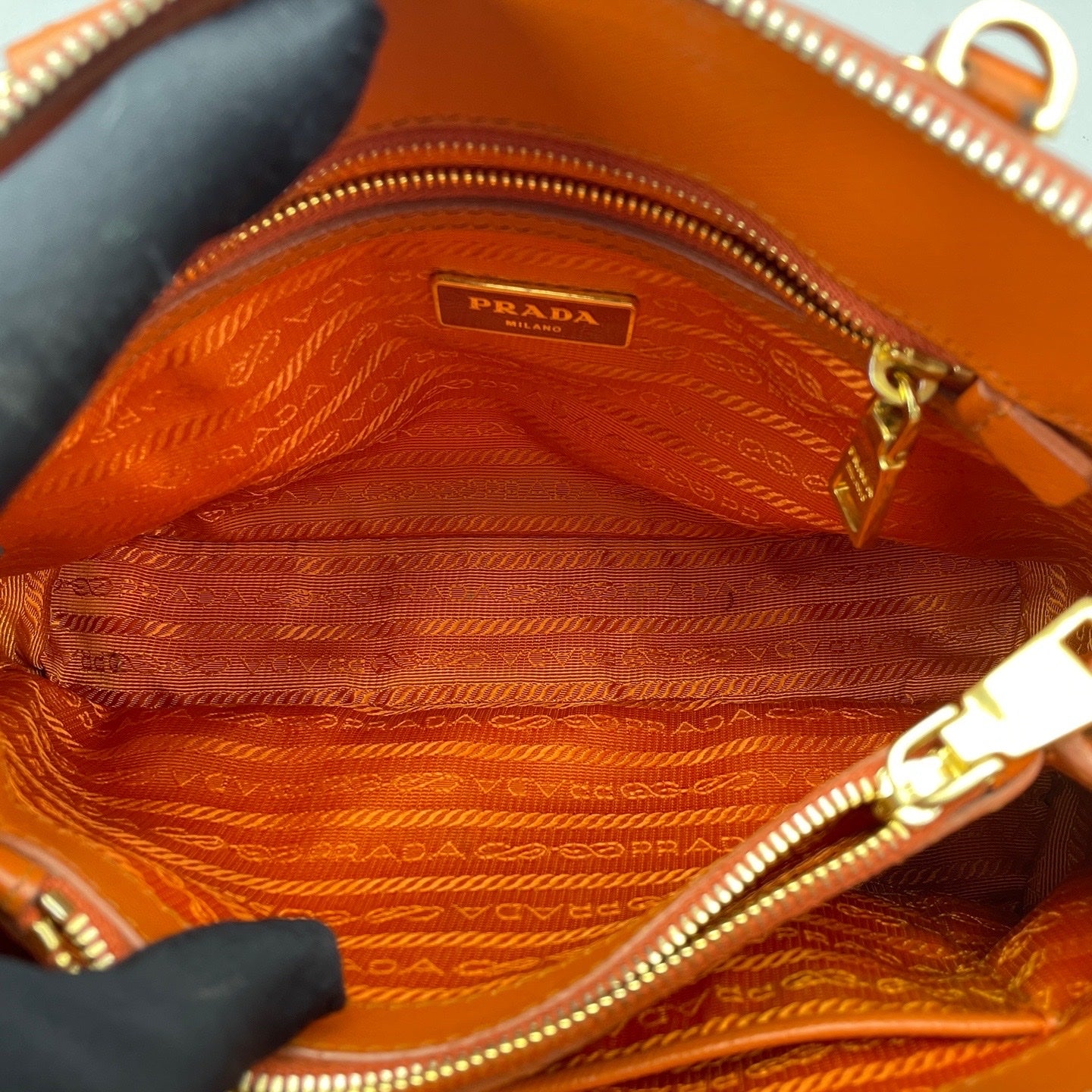Prada - Saffiano Lux Satchel - Leather - Orange - (small)