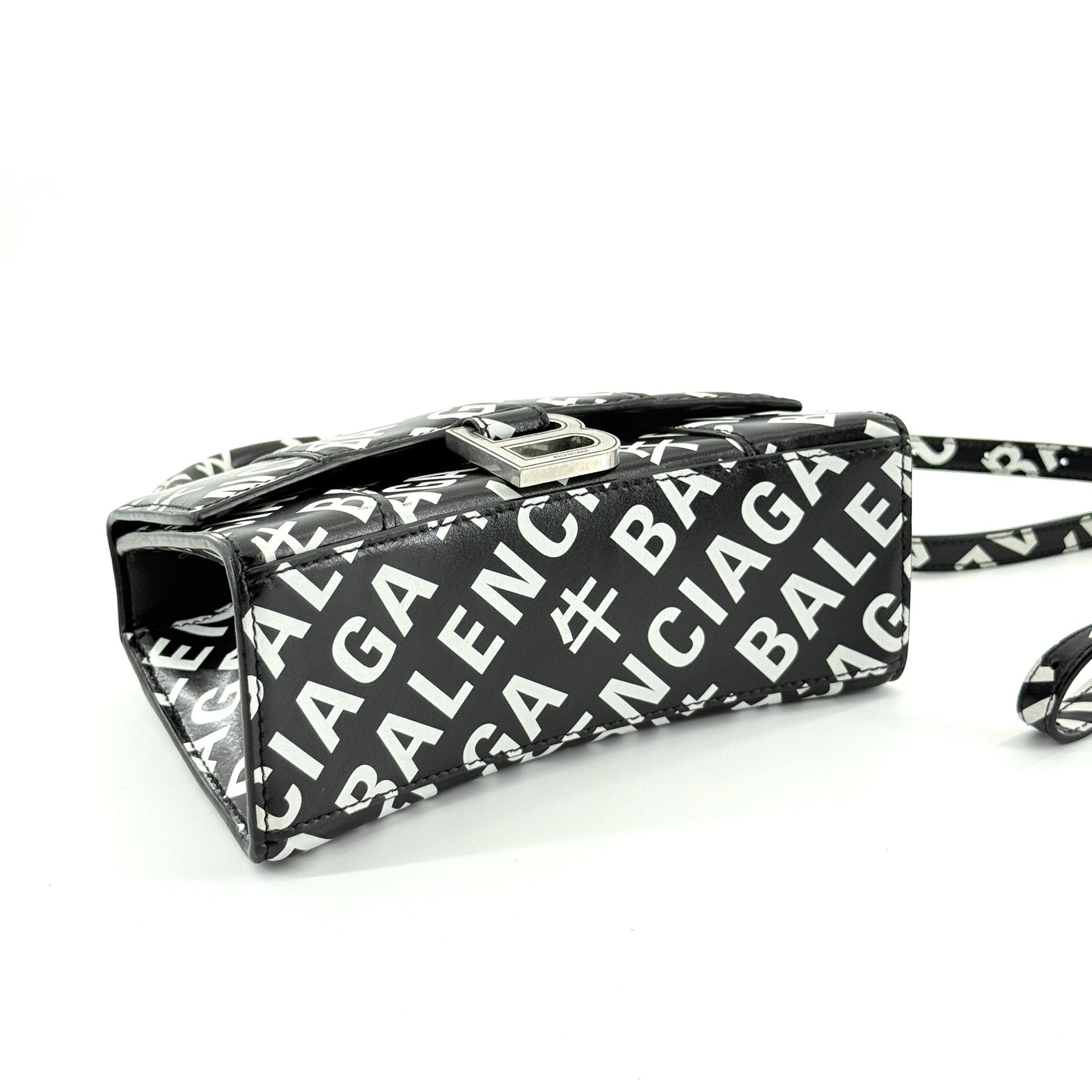 Balenciaga - Hourglass XS Year of the Ox Limited Edition - Leather - Black and White - (mini)