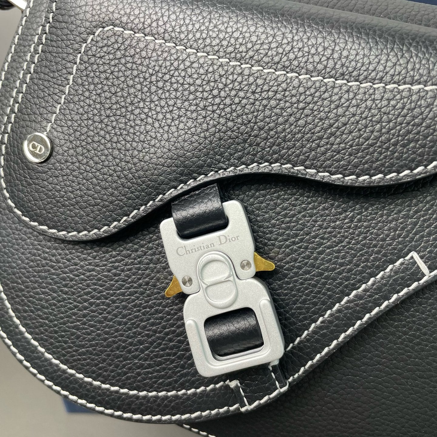 Dior - Saddle Bag - Grained leather - Black - (small)