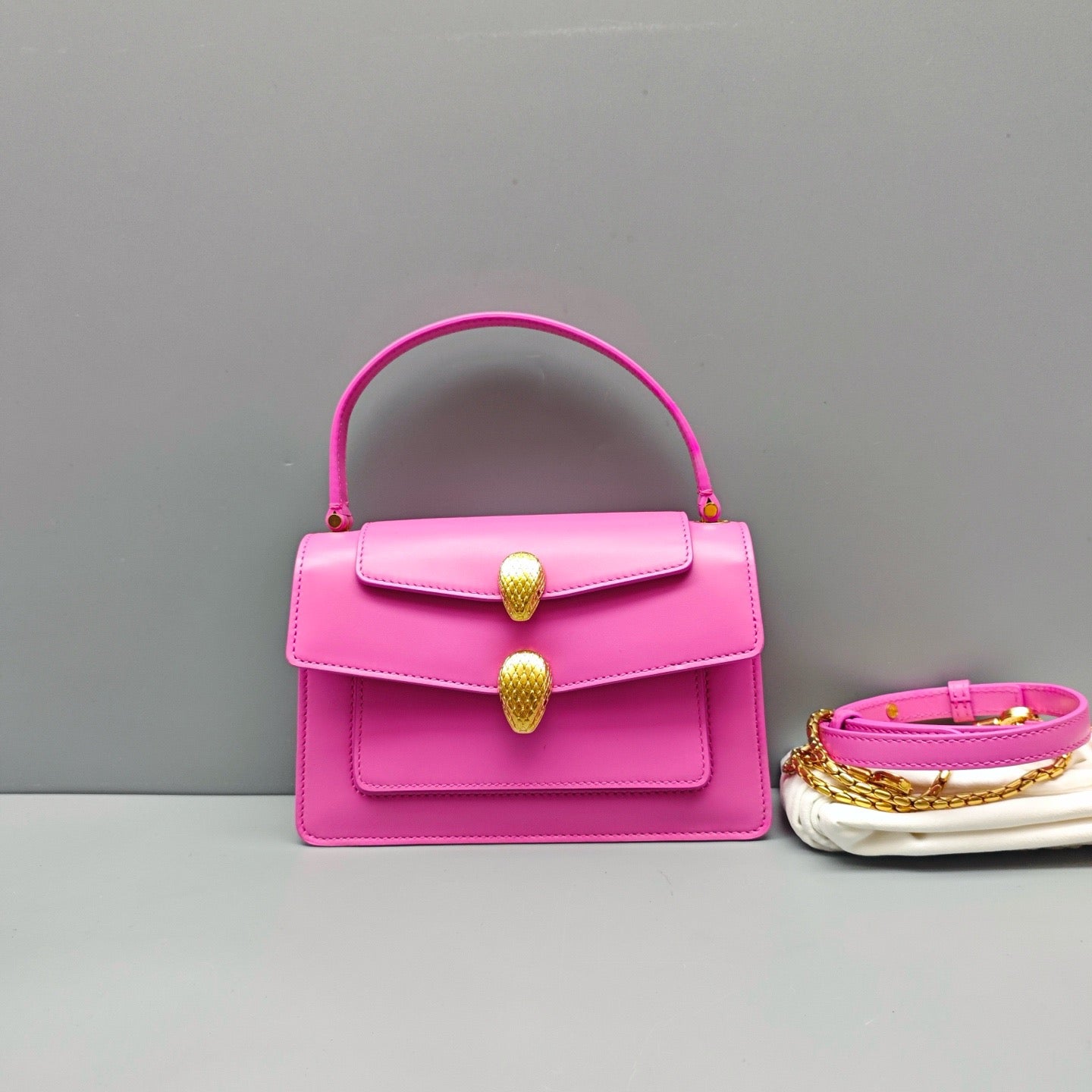 Bvlgari - Serpenti Forever Alexander Wang Limited Edition Top Handle Bag - Smooth leather - Pink - (mini)