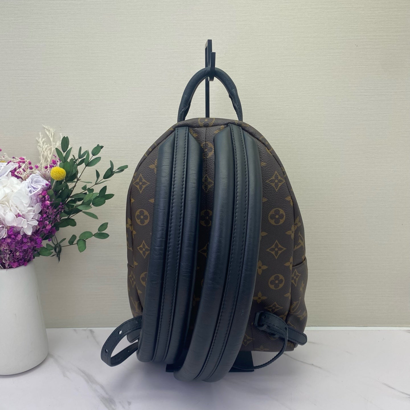 Louis Vuitton - Palm Springs Mini Backpack - Monogram coated canvas with leather trim - Brown - (mini)