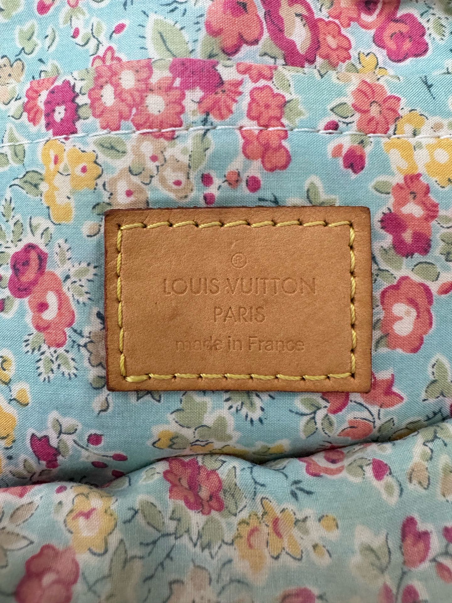 Louis Vuitton - Monogram Denim Distressed Shoulder Bag - Denim - Jeans, Vachetta leather - Blue - (Small)