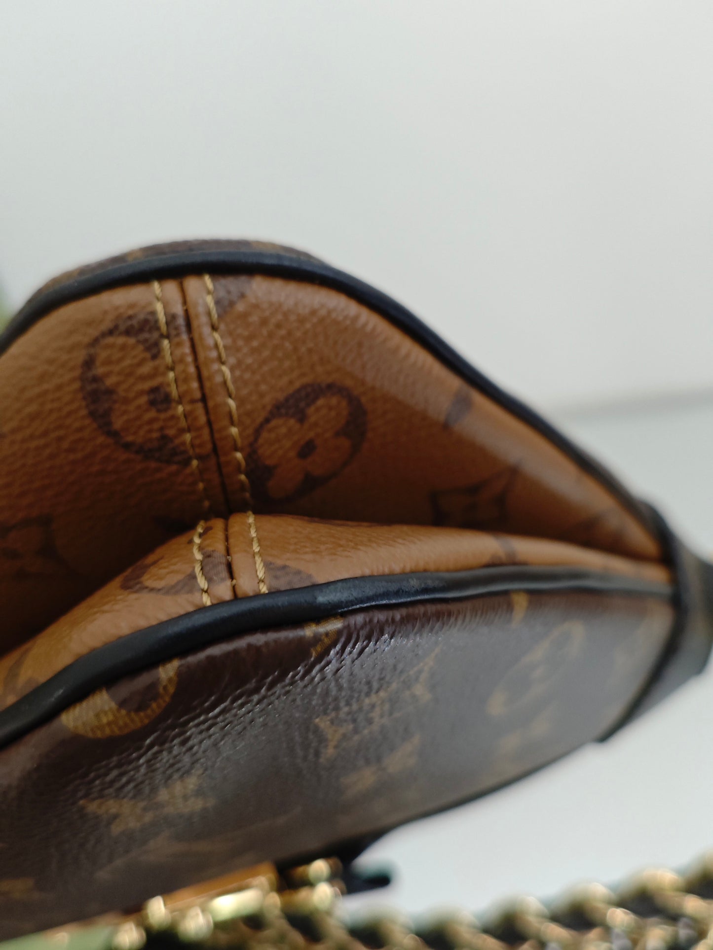 Louis Vuitton - Twinny - Monogram coated canvas with leather trim - Brown - (medium)