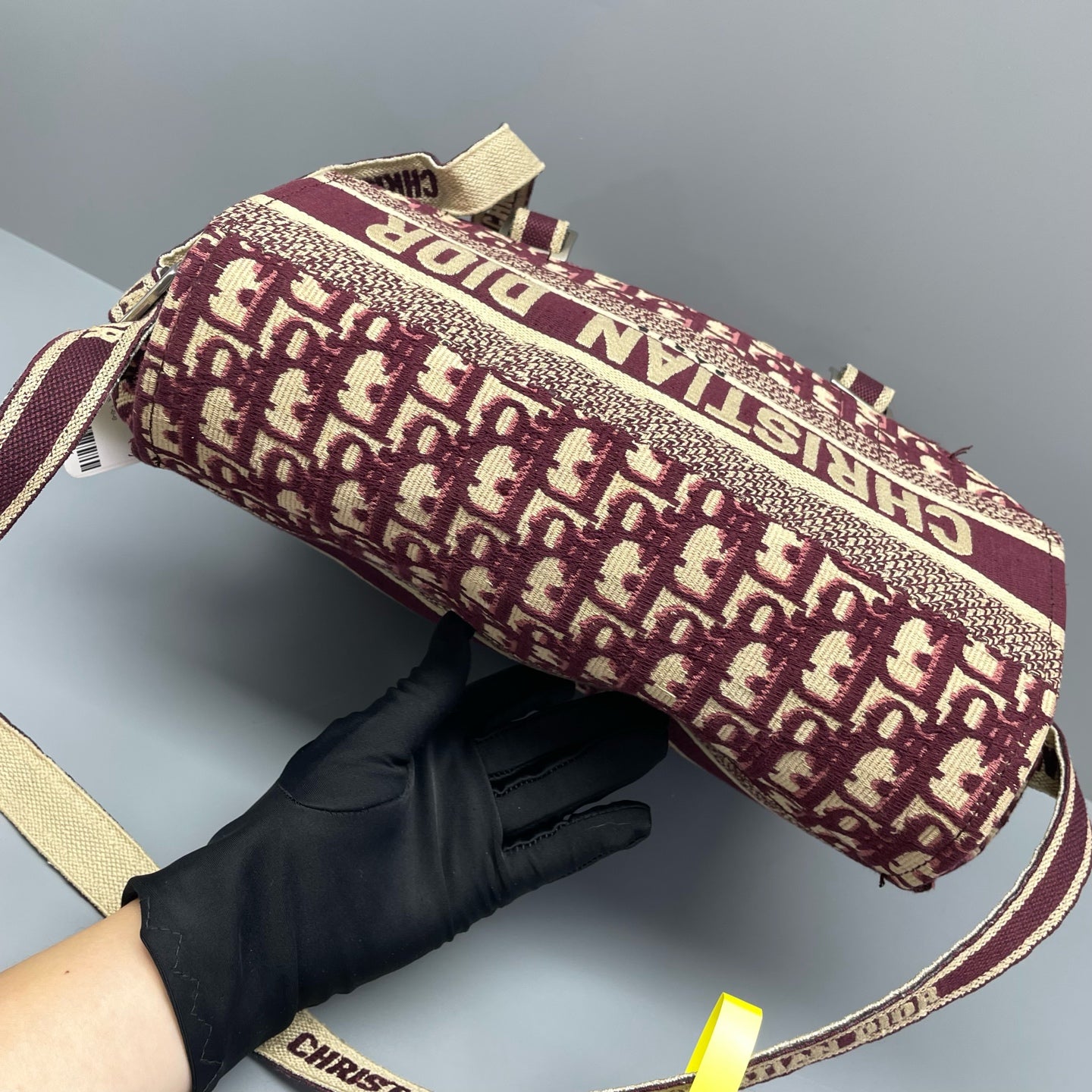 Dior - Camp Messenger Bag - Jacquard canvas - Burgundy - (medium)