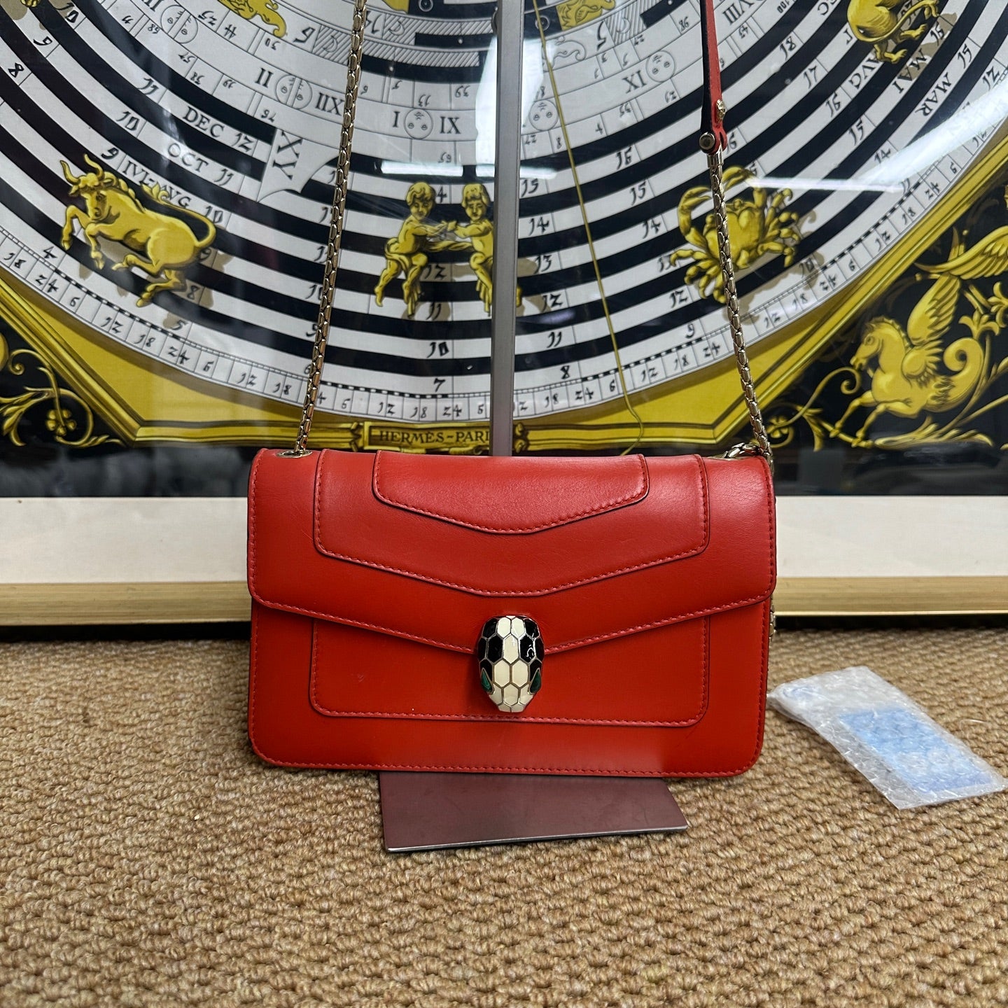 Bvlgari - Serpenti Forever Small Shoulder Bag - Smooth calf leather - Hermes Orange - (Small)